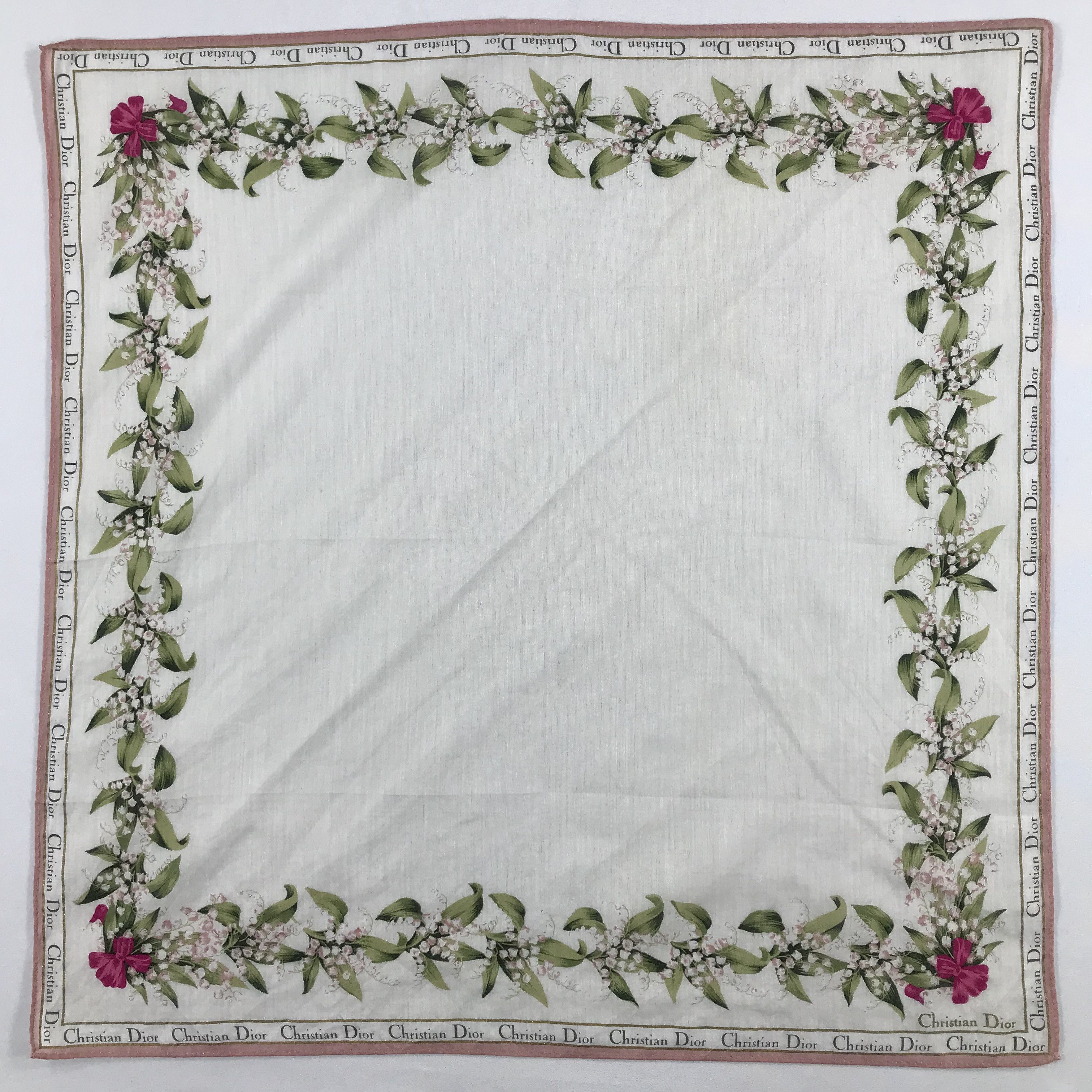 Vintage Christian Dior Bandana / Handkerchief / Neckerchief - S2457 Size ONE SIZE - 1 Thumbnail