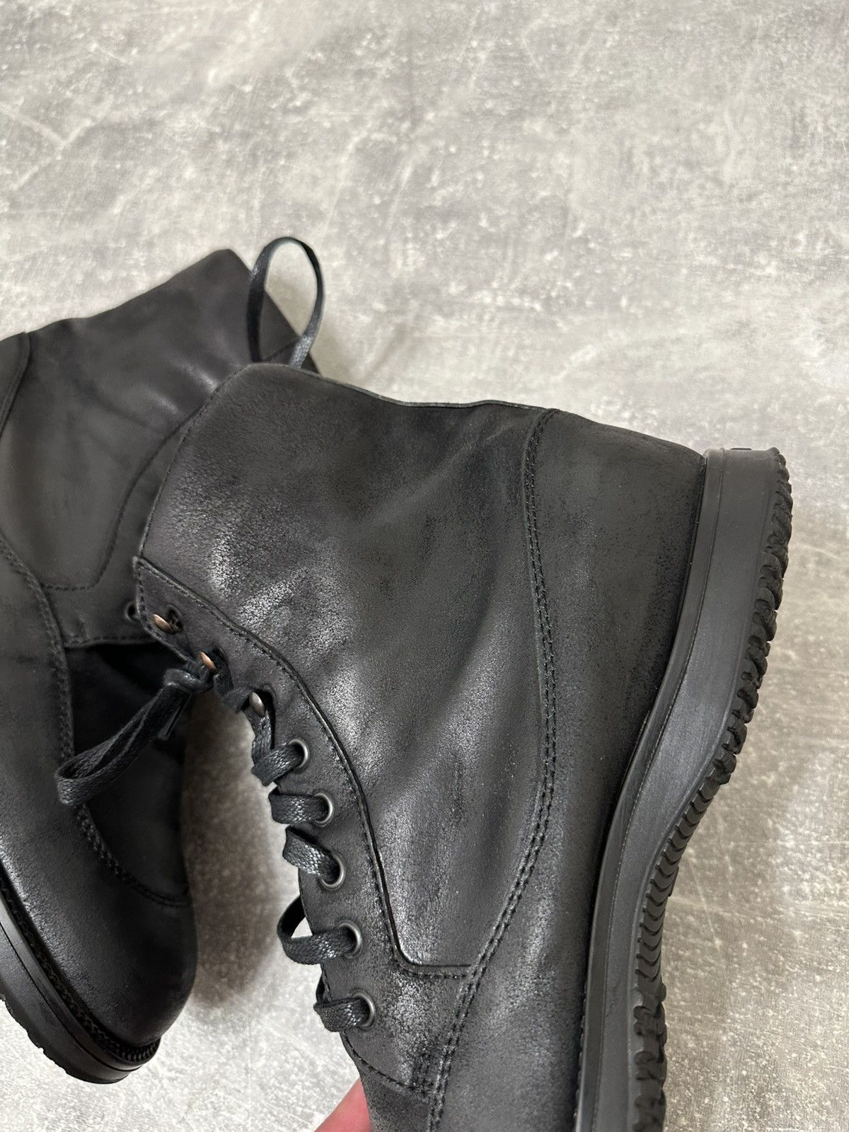 Vintage Vintage Black high boxer boots moto biker shoes core Size US 9.5 / EU 42-43 - 15 Thumbnail