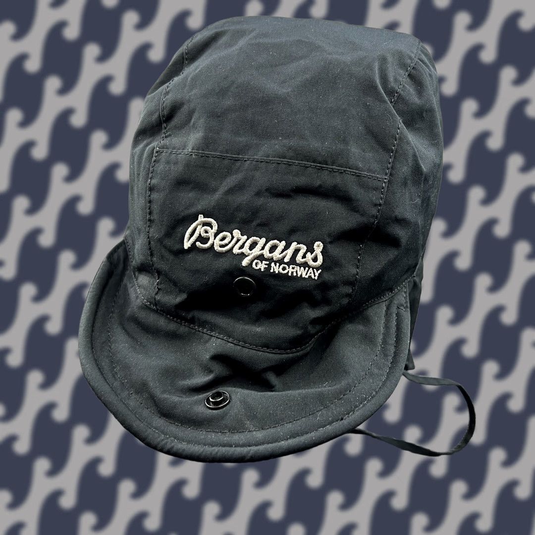 Vintage VINTAGE Bergans Alaska Mountain Cap Hat Medium Black Hiking Outdoor Adjustable Brim Beanie Mens Womens Unisex Adults Size ONE SIZE - 1 Thumbnail