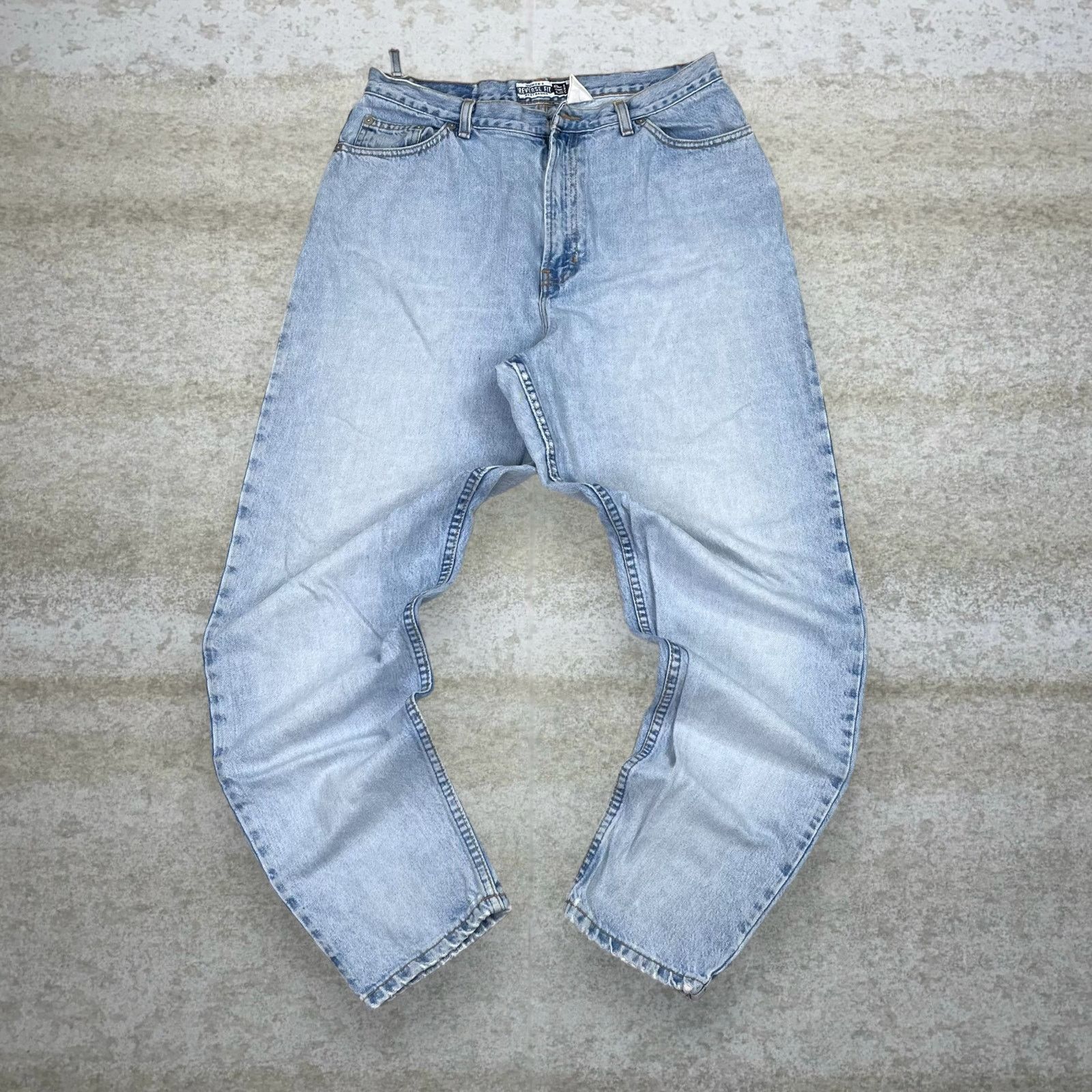 Gap × Vintage Crazy Vintage 90s Gap Jeans Reverse Fit Light Wash Denim Size 32" / US 10 / IT 46 - 2 Thumbnail