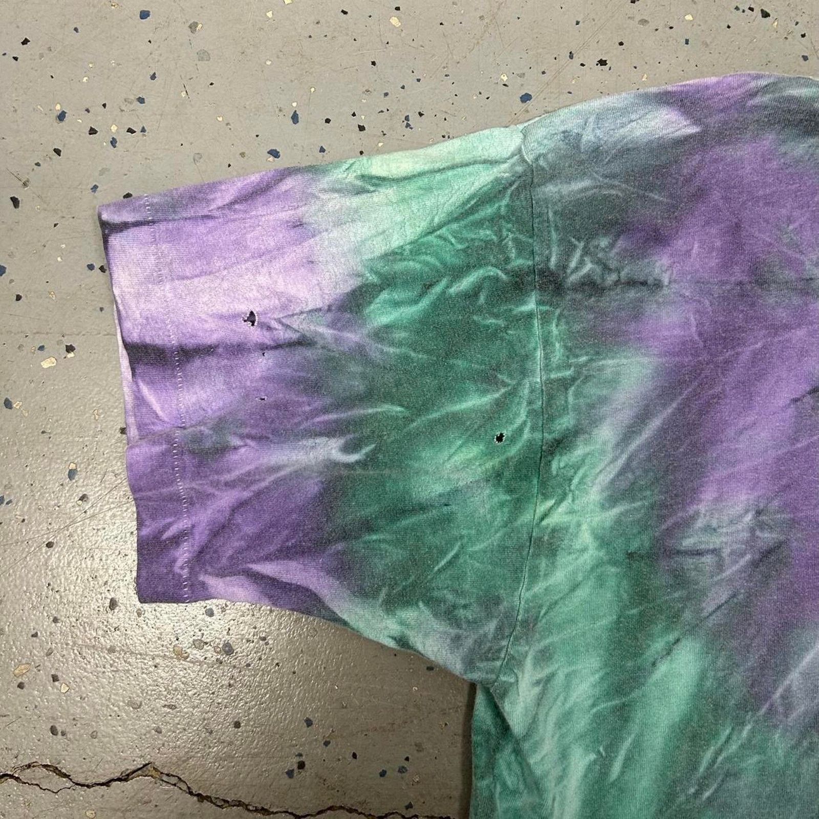 Other Vintage 90s tie dye purple and green short sleeve shirt Size US XL / EU 56 / 4 - 5 Thumbnail