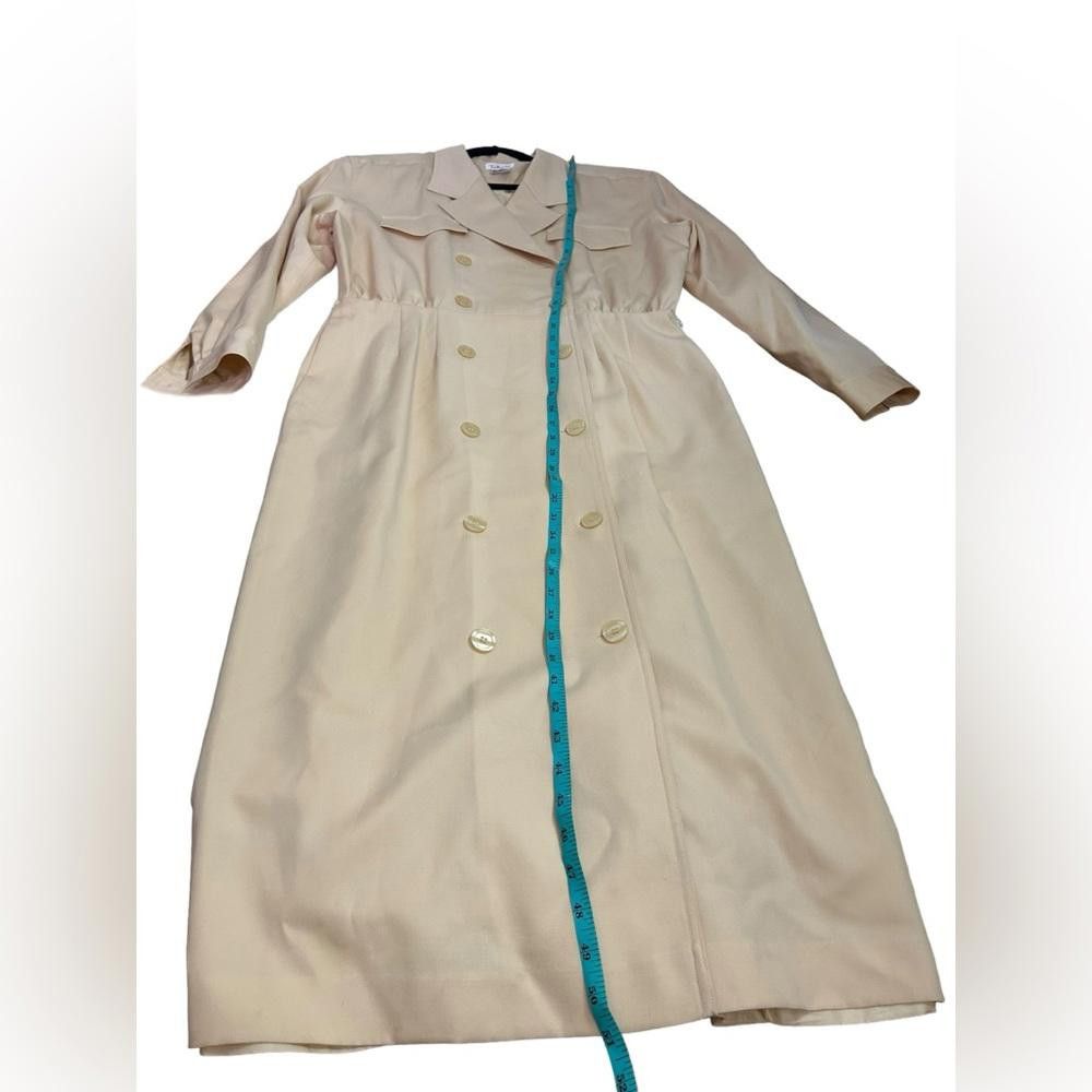 Designer Talbots l Vintage Wool Lightweight Trench Coat Size 16 Size XXL / US 16-18 / IT 52-54 - 4 Thumbnail