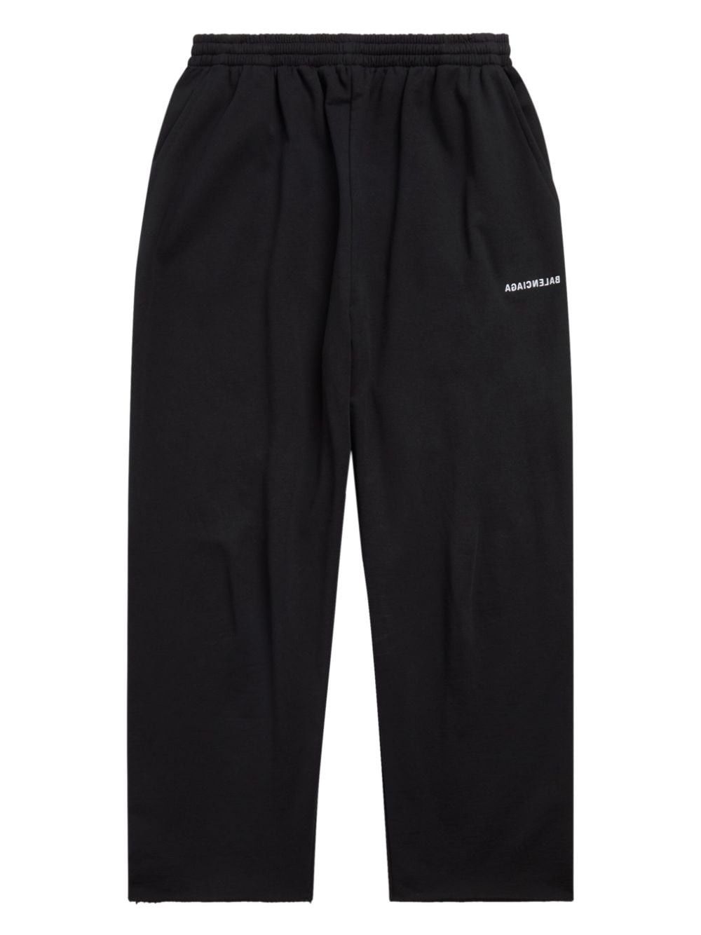 Balenciaga Mirror logo-print cropped sweatpants Size US 34 / EU 50 - 1 Thumbnail