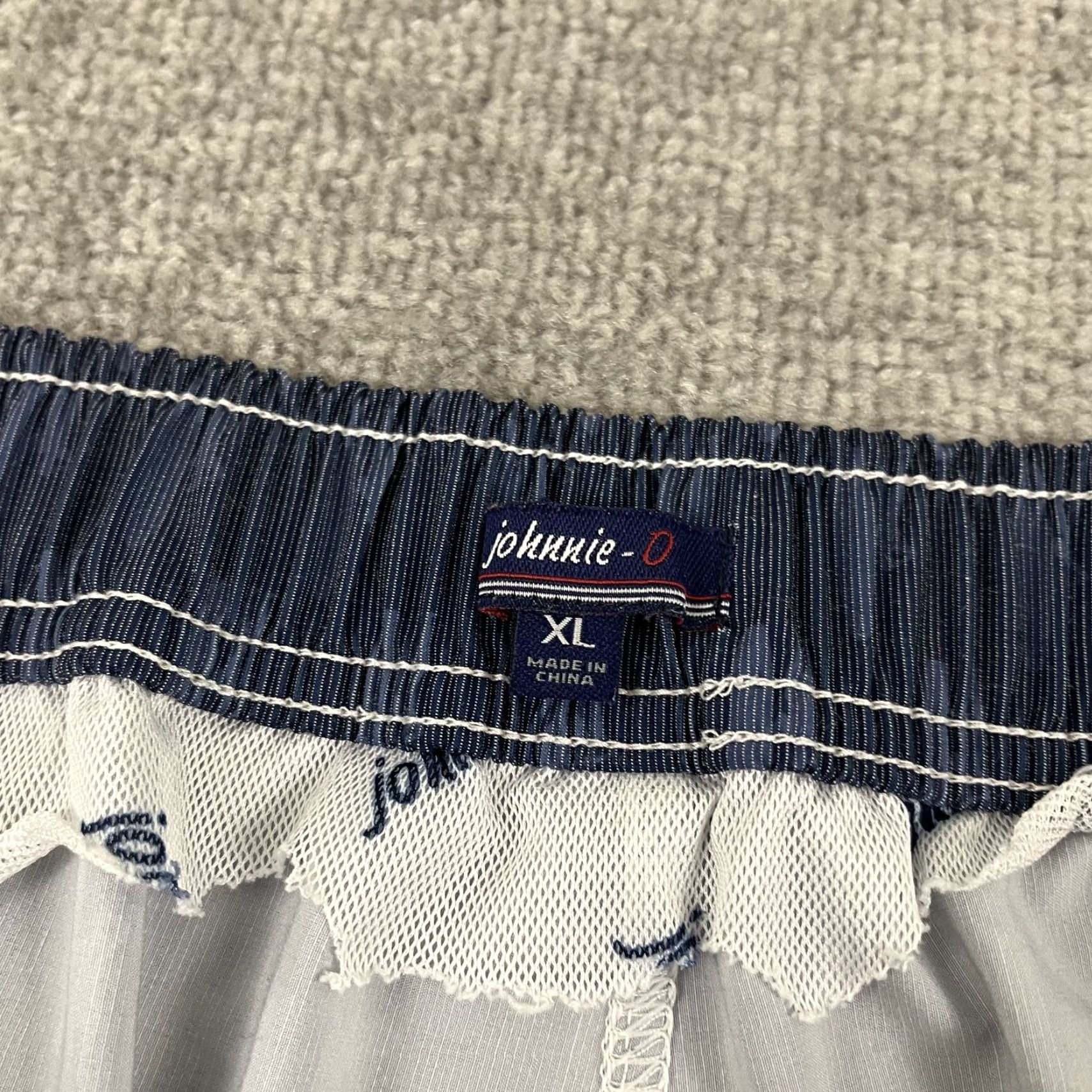 johnnie-O JOHNNIE-O Swim Trunks Mens XL 7" Linerless Blue White Ombre Surfboard Shorts Size US 36 / EU 52 - 3 Thumbnail
