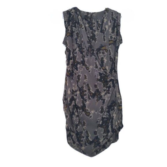 Iro IRO Shana silk print draped dress XS 2 Size XS / US 0-2 / IT 36-38 - 2 Thumbnail