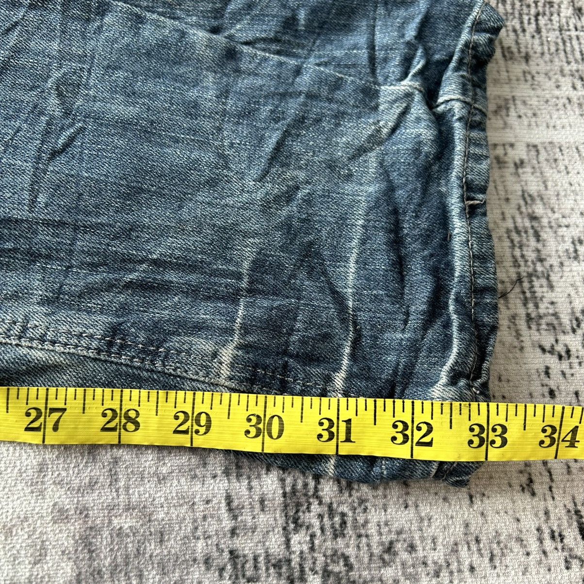 If Six Was Nine Punk Skull Flared Distressed Jeans Style Size US 32 / EU 48 - 16 Thumbnail