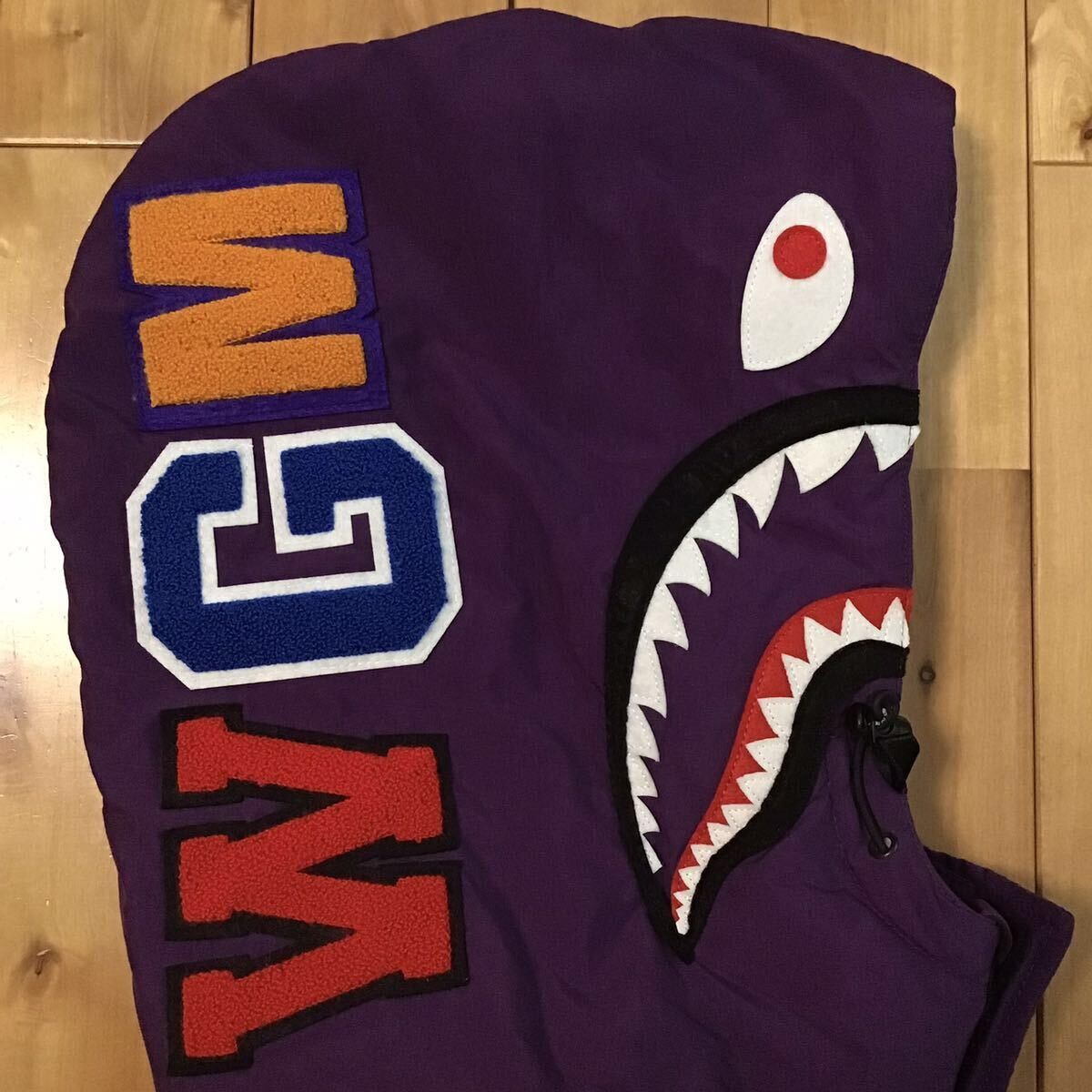 Bape Shark hoodie batting jacket purple x yellow a batting ape Size US M / EU 48-50 / 2 - 4 Thumbnail