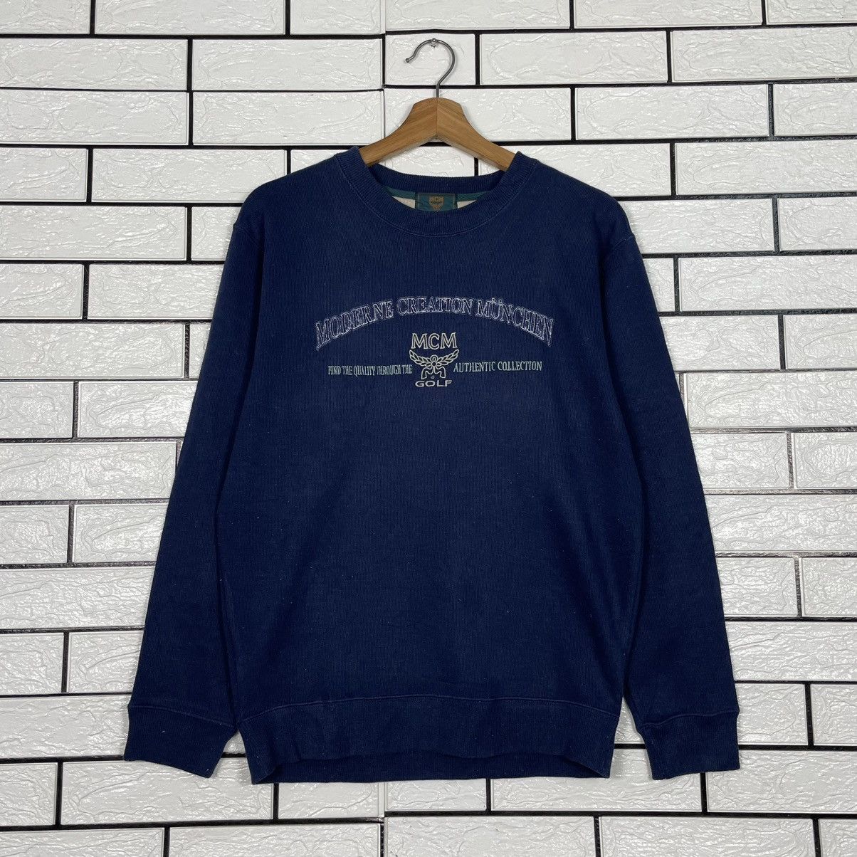 MCM MCM Golf Big Logo Sweatshirt Size US M / EU 48-50 / 2 - 1 Thumbnail
