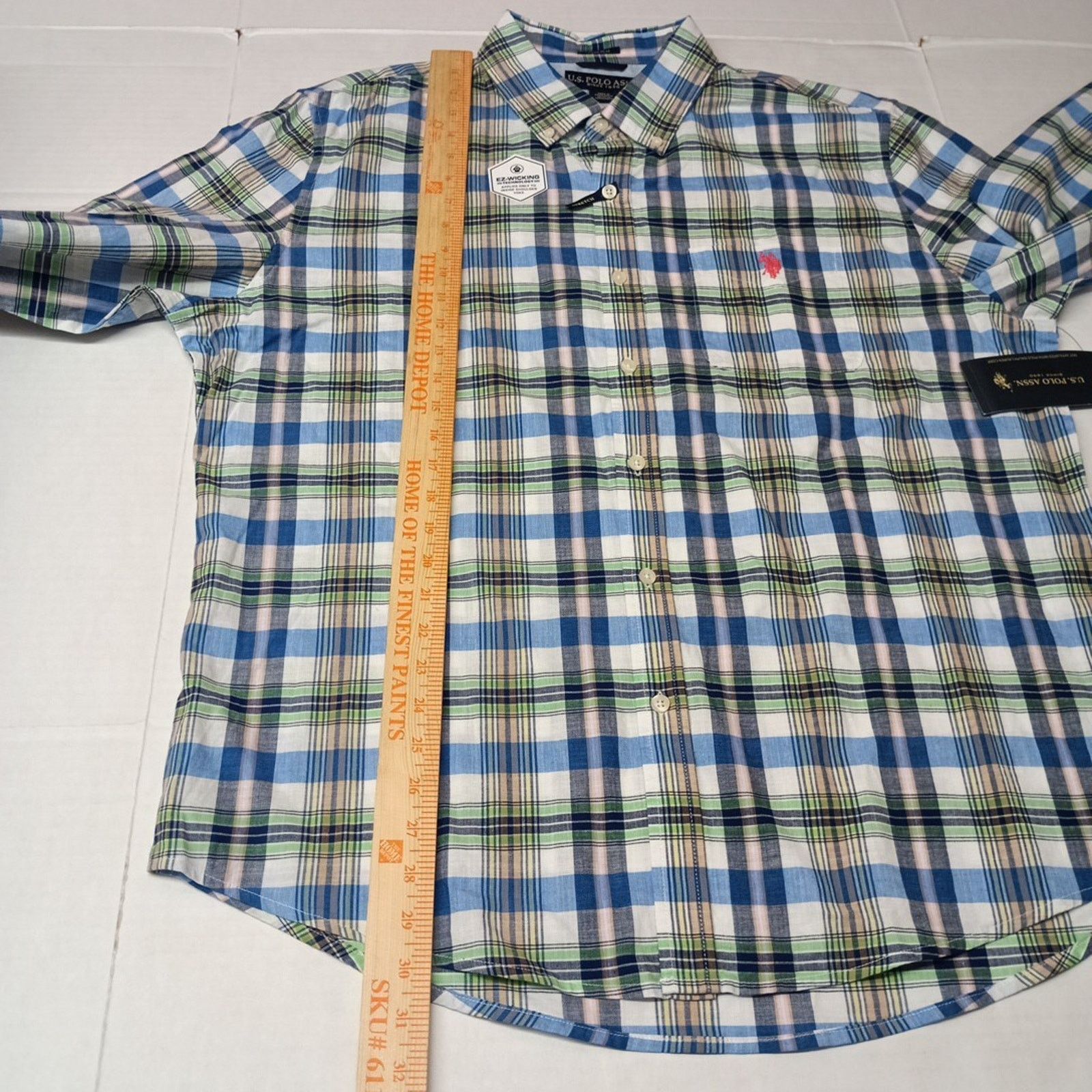 U.S. Polo Assn. U.S. Polo Assn. Button Woven Shirt Men's XL Multicolor Plaid Size US XL / EU 56 / 4 - 6 Thumbnail