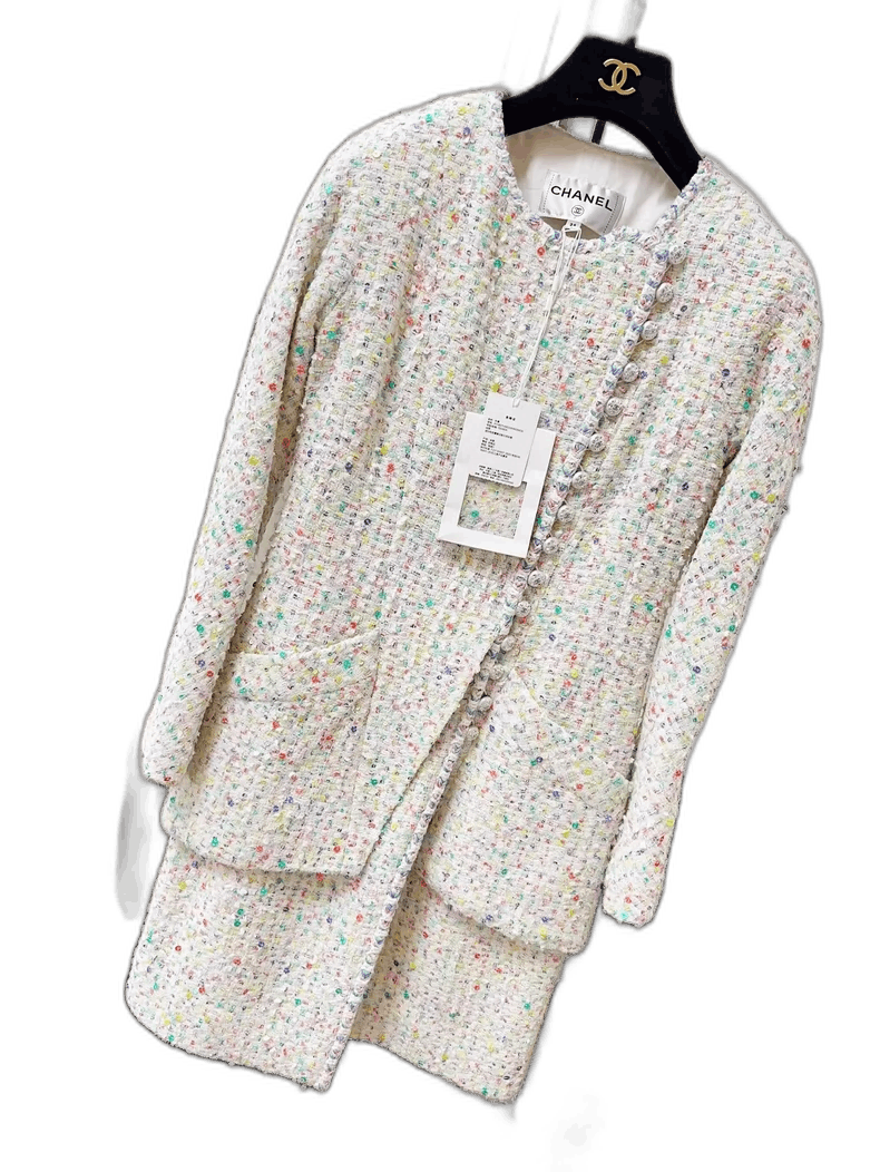 Chanel Chanel Colorful Sequin Long Coat 23S Size S / US 4 / IT 40 - 1 Thumbnail