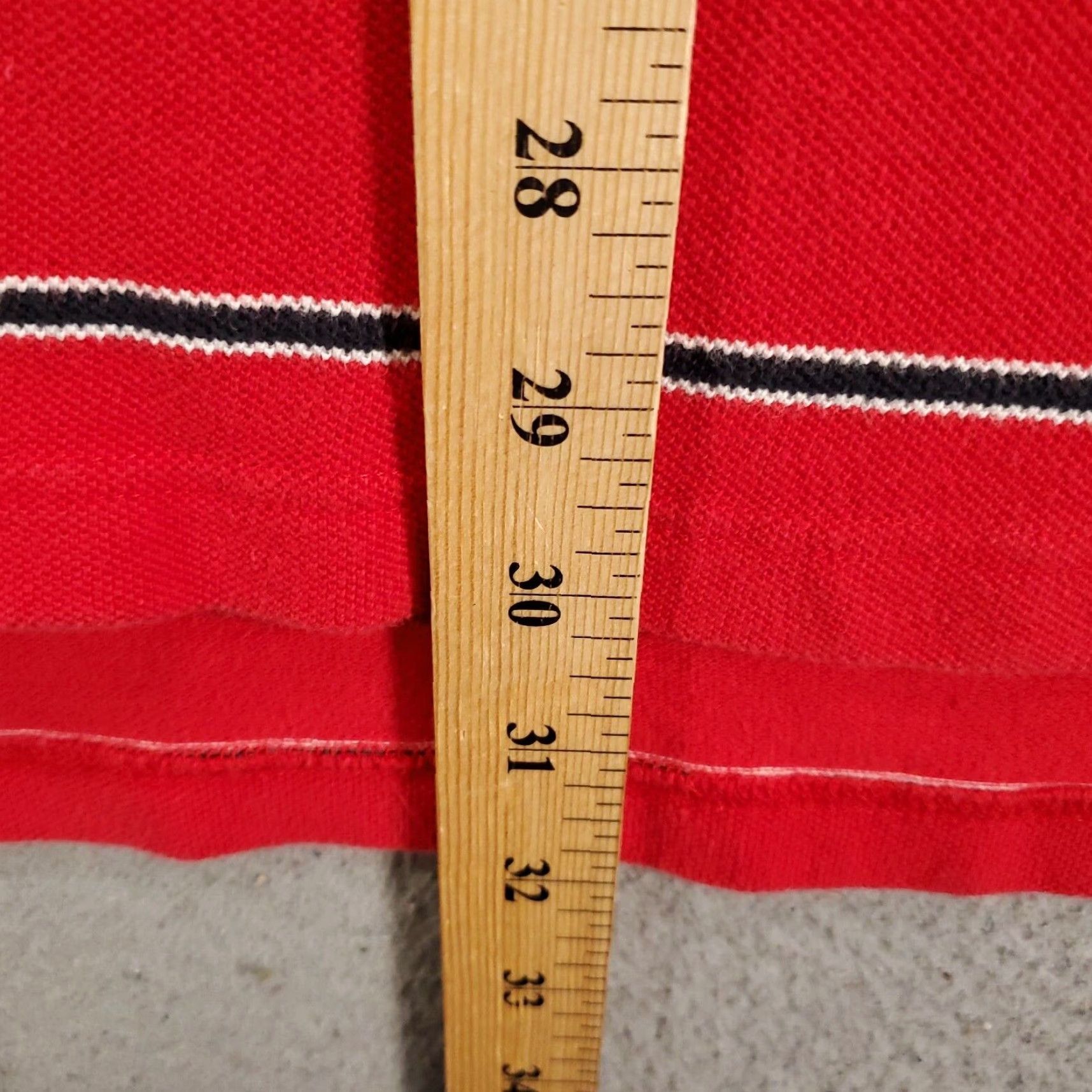 Abercrombie & Fitch Abercrombie & Fitch Mens Polo Shirt XL Red Striped Muscle Tee Y2K 90s Preppy Casual Shirt Mens XL Red Striped Size US XL / EU 56 / 4 - 2 Thumbnail