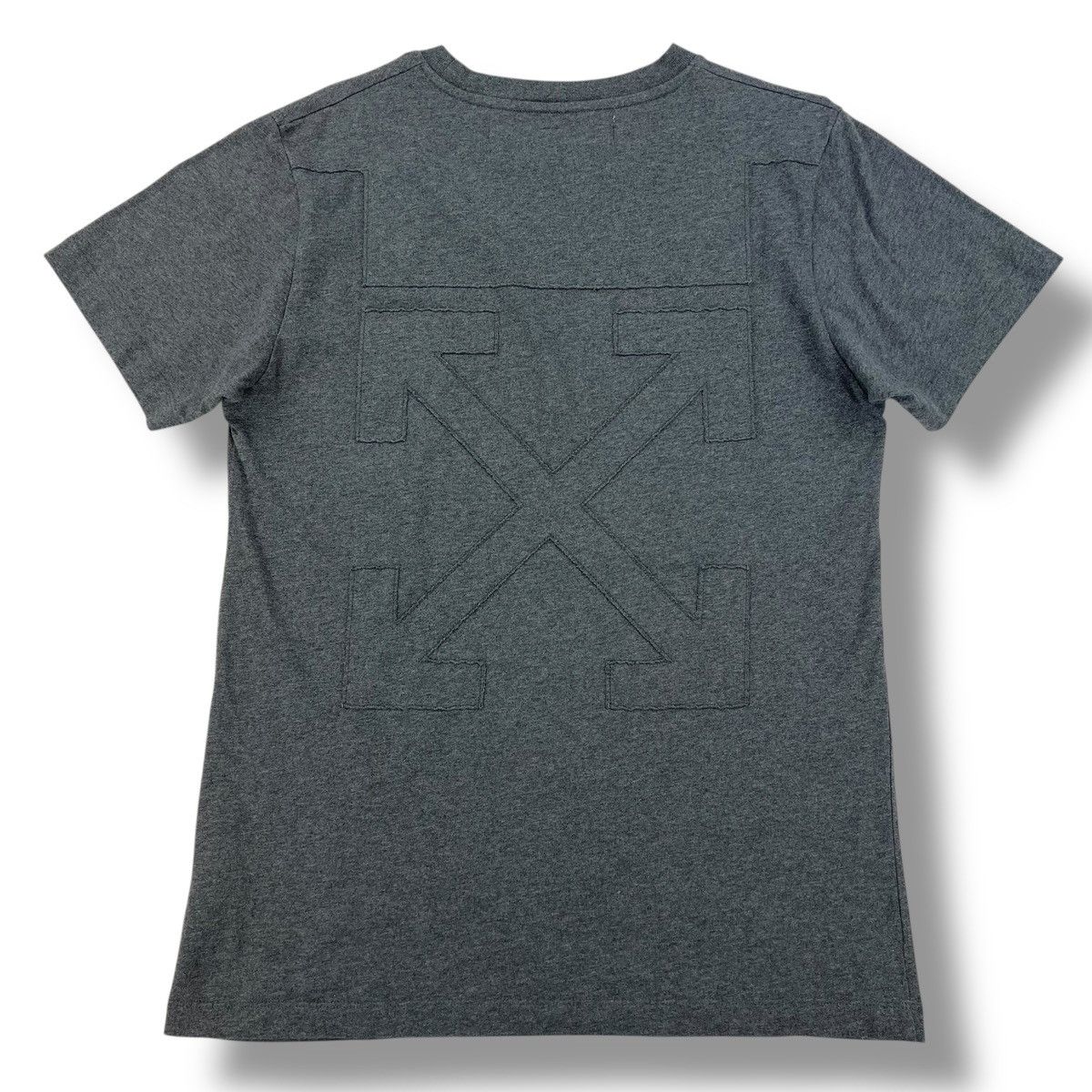 Off-White Off-White Cutout Arrows Grey T Shirt Size US M / EU 48-50 / 2 - 2 Thumbnail