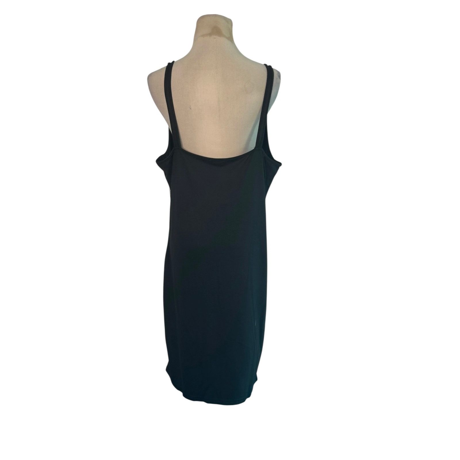 Bebe BEBE Logo Side Band Black Mini Tank Dress size XL Size XL / US 12-14 / IT 48-50 - 7 Thumbnail
