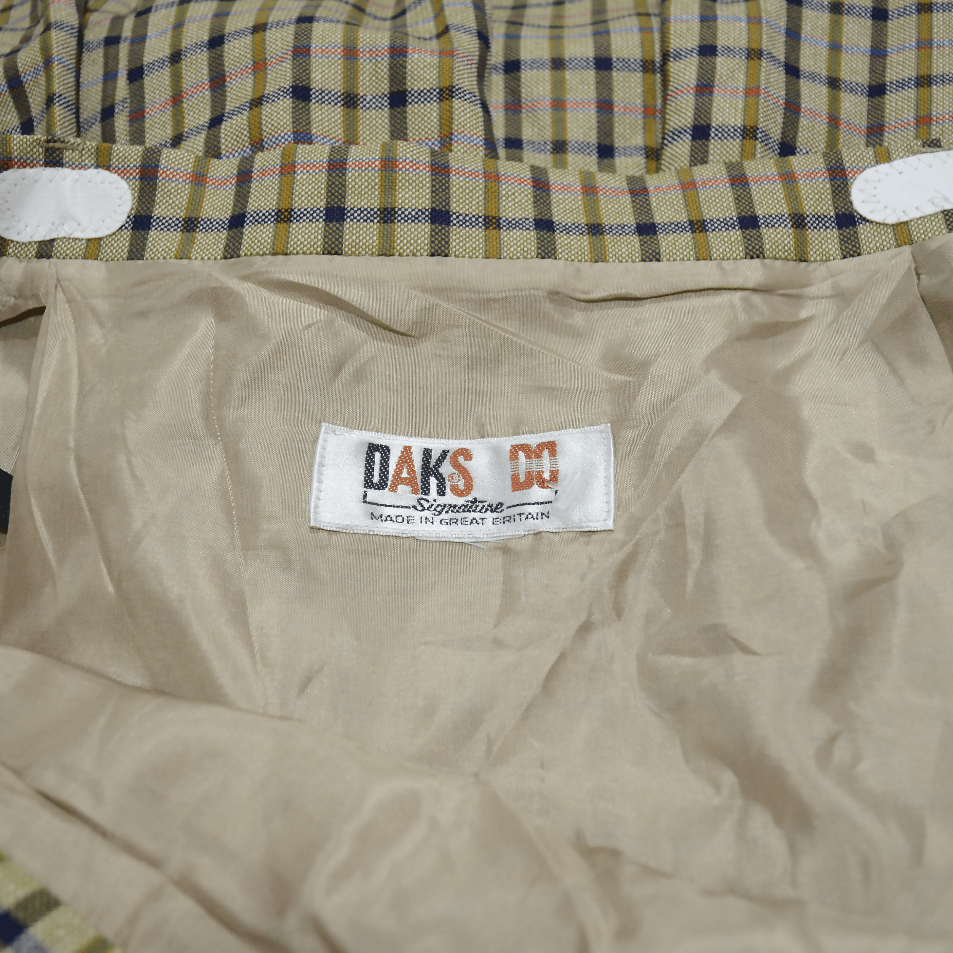 DAKS × Vintage Vintage Luxury DAKS London Checked Skirts for Women Size 30" / US 8 / IT 44 - 7 Thumbnail