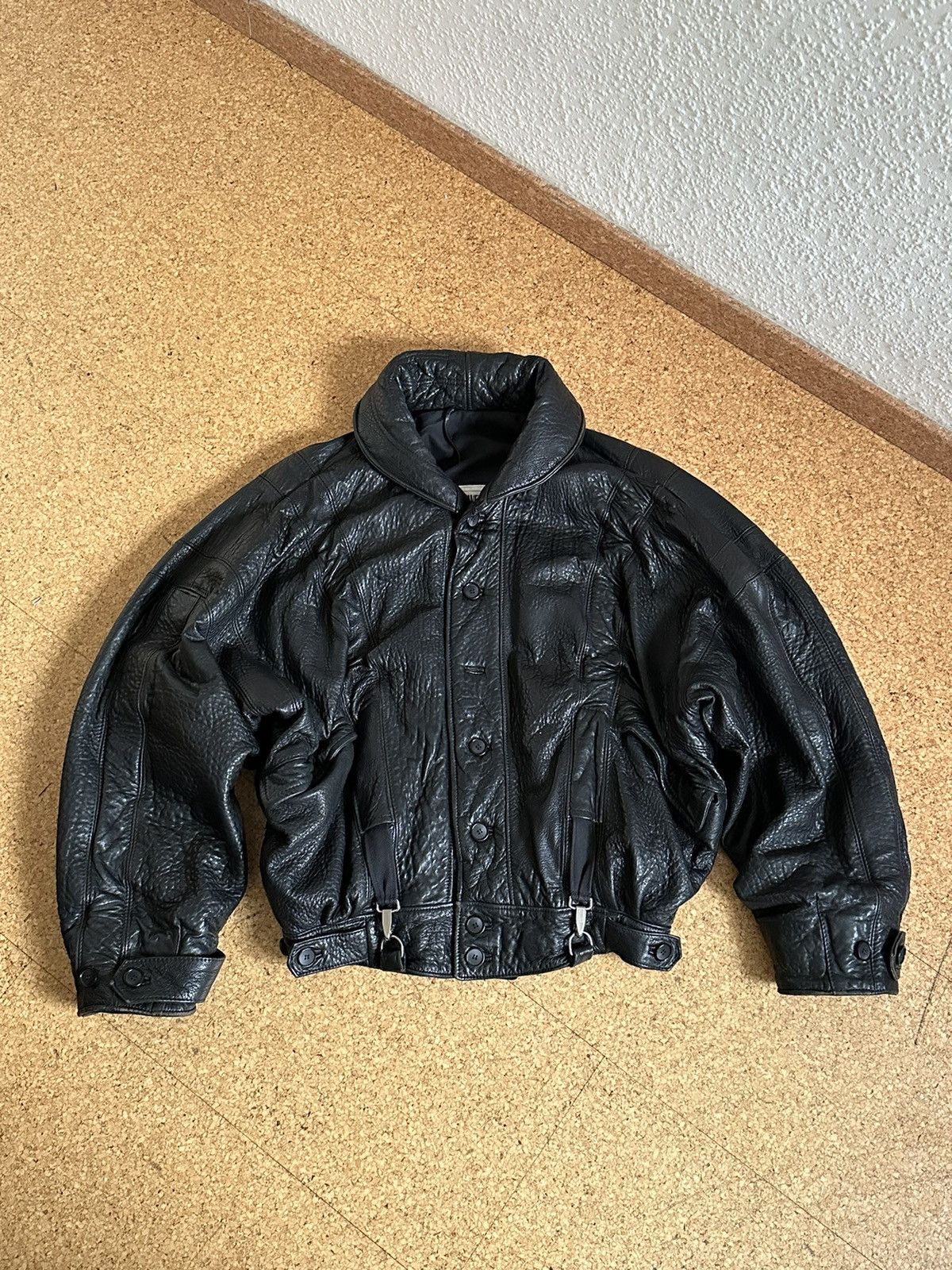 Jimmy Taverniti Rare leather bomber jacket from Jimmy Taverniti 