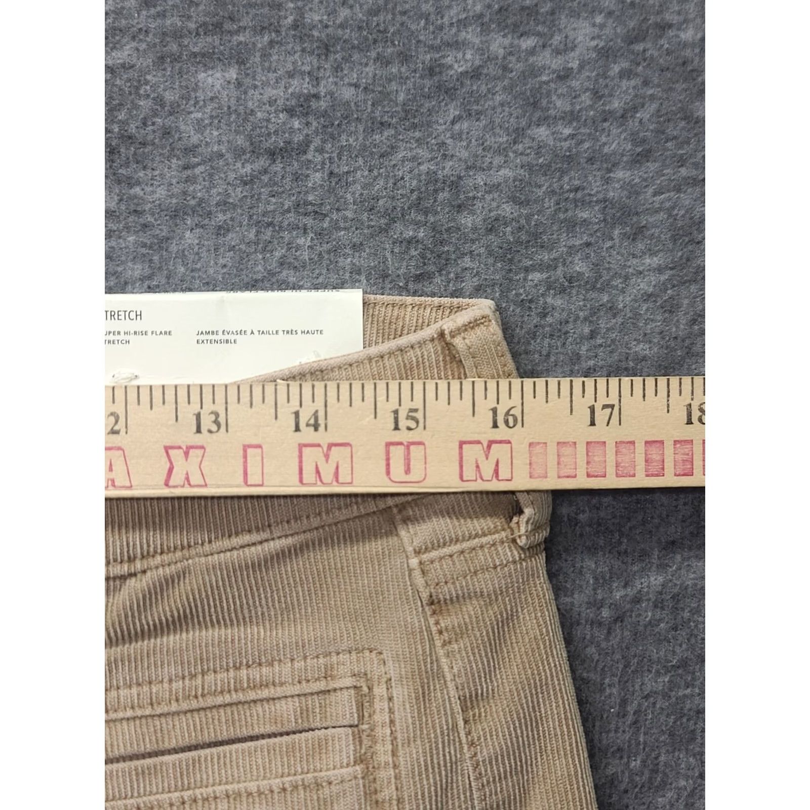 American Eagle Outfitters VINTAGE American Eagle Outfitters Pants Womens Regular Flared High Rise 31 Inseam Beige Corduroy 90s Chino Womens Size 26" / US 2 / IT 38 - 4 Thumbnail