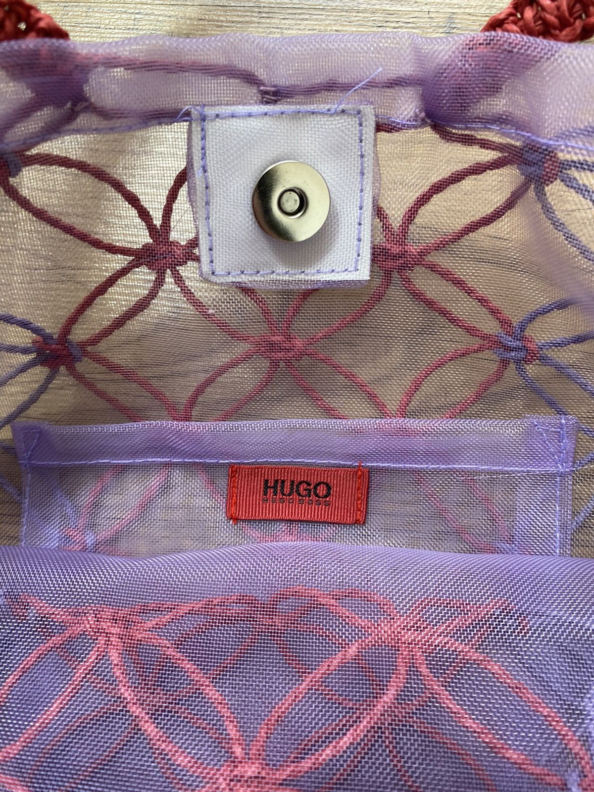 Hugo Boss HUGO BOSS PARFUMS MESH KNITTED STRAW BAG Size ONE SIZE - 4 Thumbnail