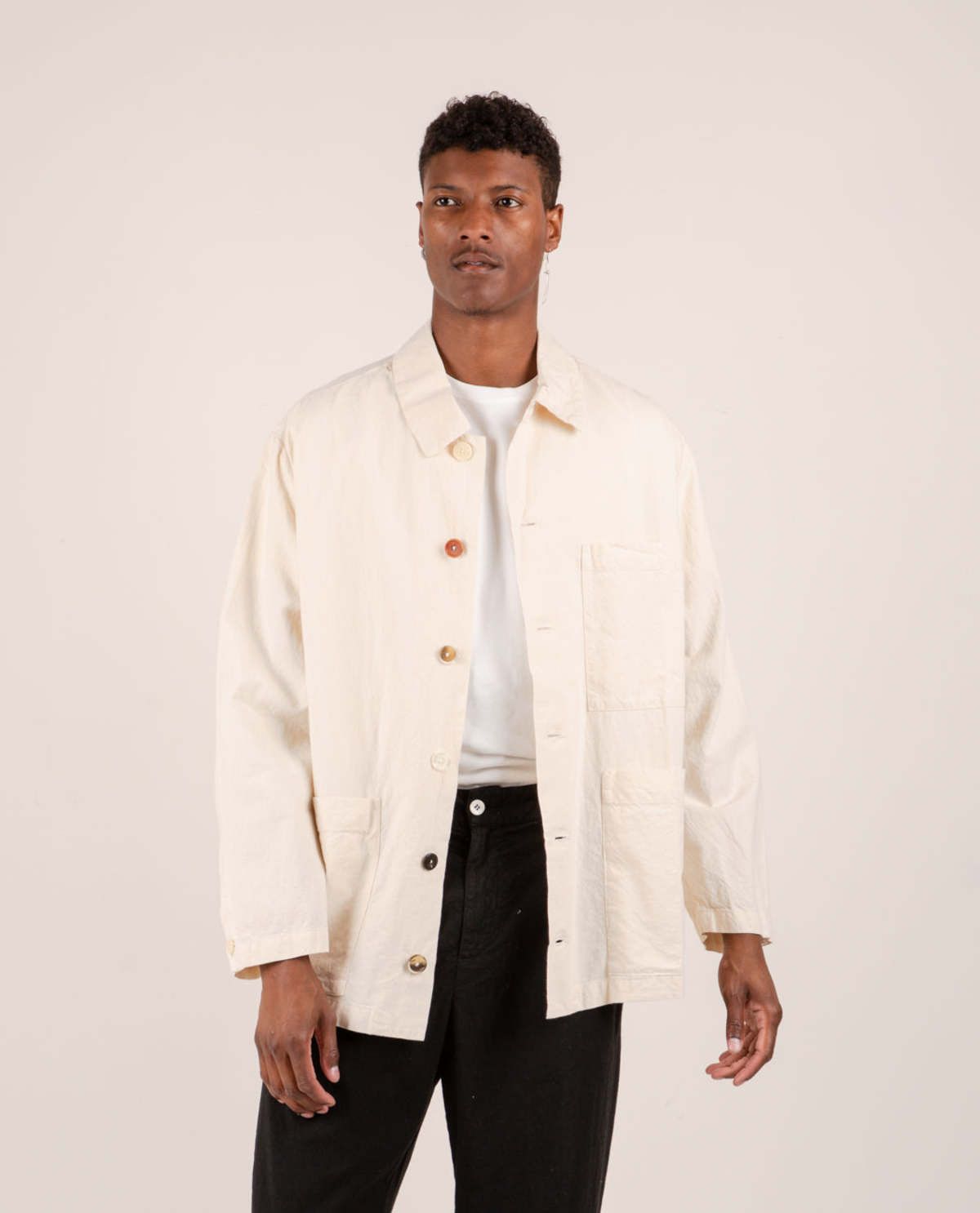 Barena Barena Oversized Stae Garzoto Overshirt - Ecru Cotton Size US XL / EU 56 / 4 - 1 Thumbnail