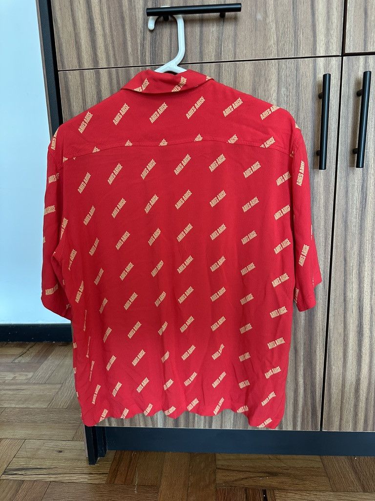 Aries Aries Arise All-Over Logo Red Bowling Shirt Size US S / EU 44-46 / 1 - 6 Thumbnail