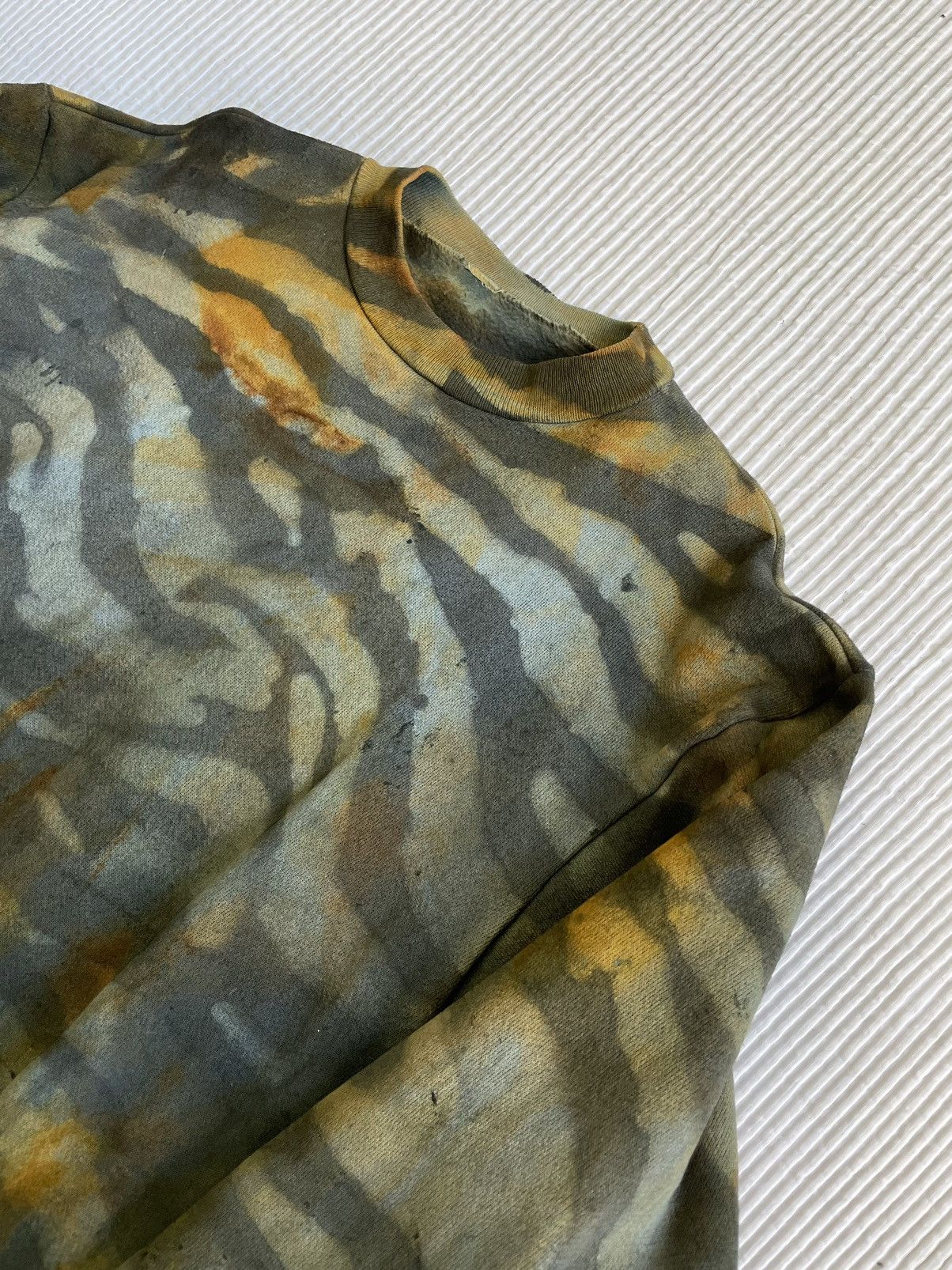 Handmade Rust Indigo Tiger Hand Camo Crewneck Size US L / EU 52-54 / 3 - 4 Thumbnail
