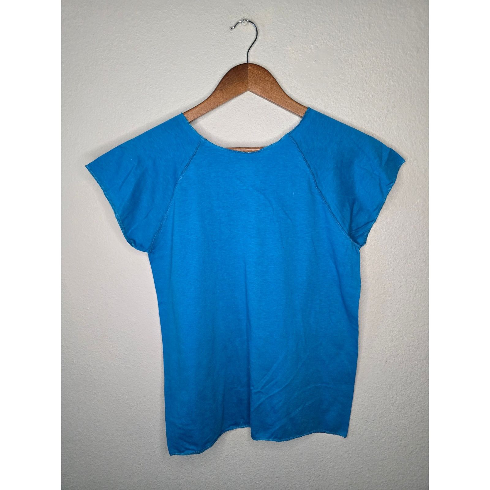 Vintage Vintage Blue Blank Shirt Lexington Large Women's Tee 80s Size L / US 10 / IT 46 - 5 Thumbnail