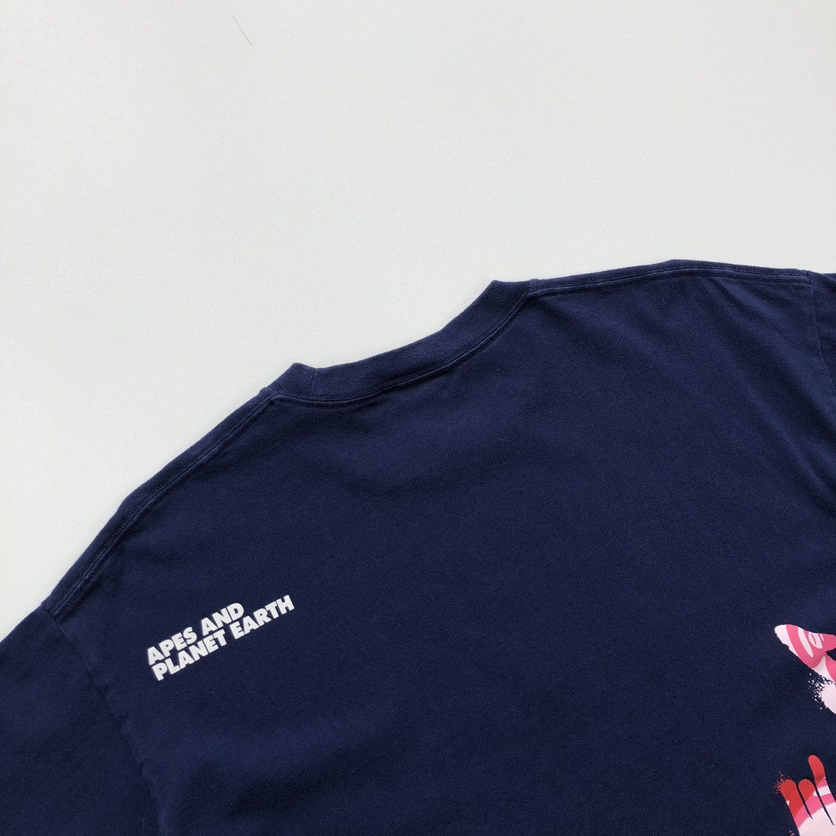 Aape Aape by Bathing Ape Universe Graffiti Printed T-Shirt Navy Size US L / EU 52-54 / 3 - 6 Thumbnail