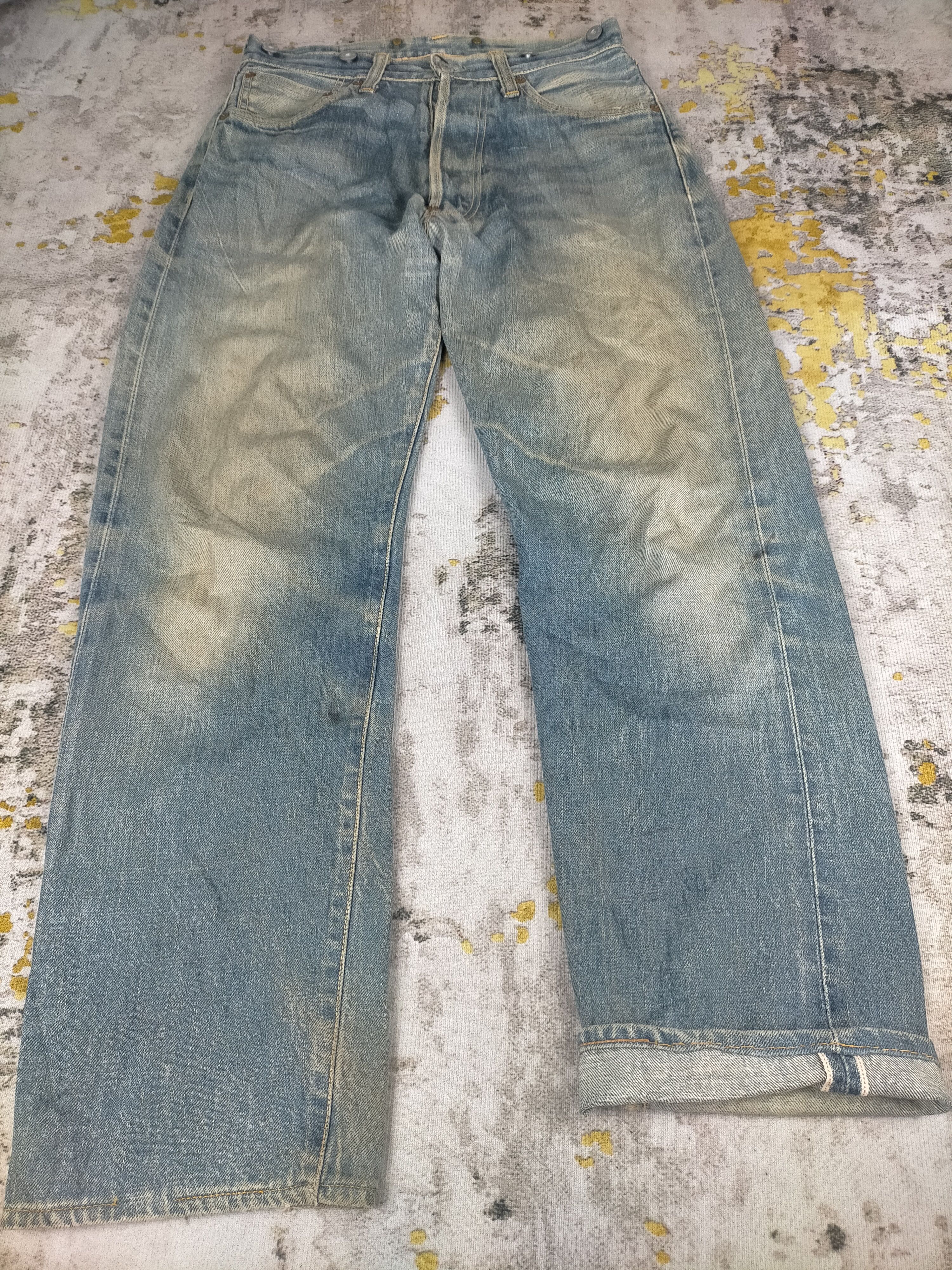 Evisu 🔥 Vintage 90s Evis Evisu Craft Selvedge Mudwash Jeans Size US 30 / EU 46 - 1 Thumbnail