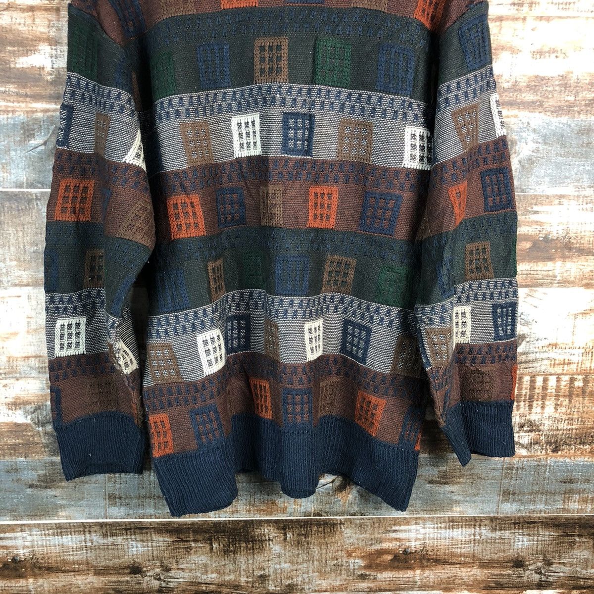 Homespun Knitwear Japan vintage streetwear Brown Knitwear #A2342 Size US M / EU 48-50 / 2 - 12 Thumbnail
