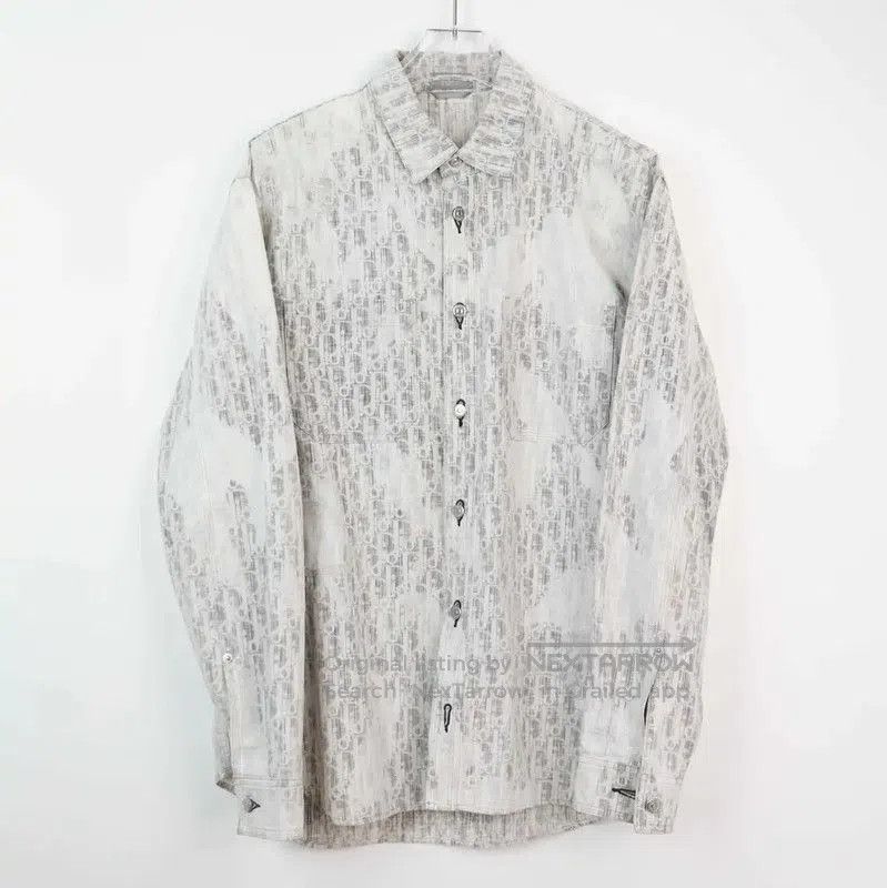 Dior Dior Men’s Light Gray Cotton Shirt . Size US L / EU 52-54 / 3 - 1 Thumbnail