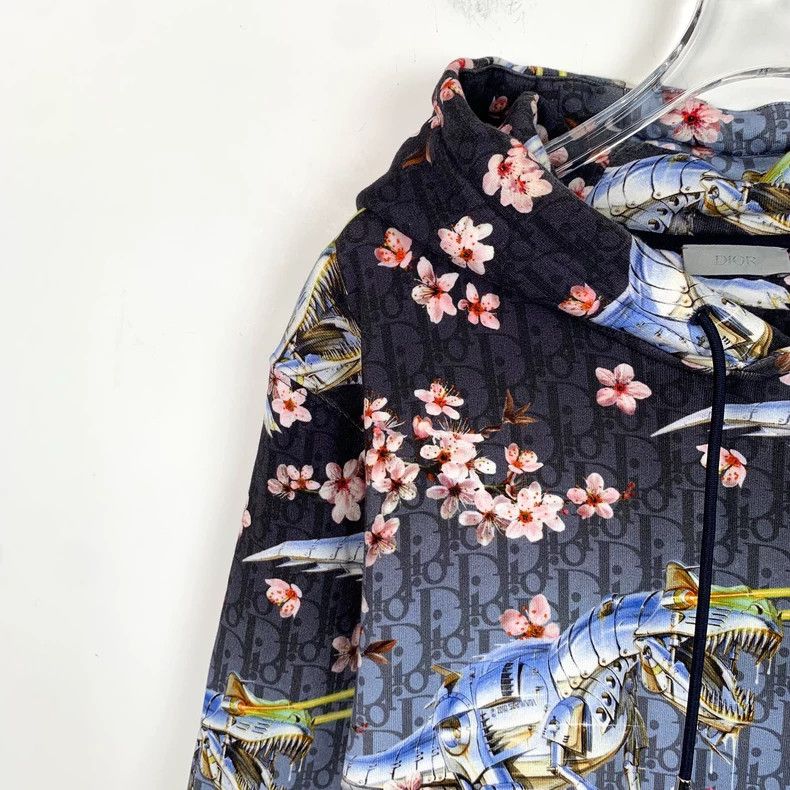 Dior Dior Colorful floral full-print cotton hooded drawstring lo Size US M / EU 48-50 / 2 - 3 Thumbnail