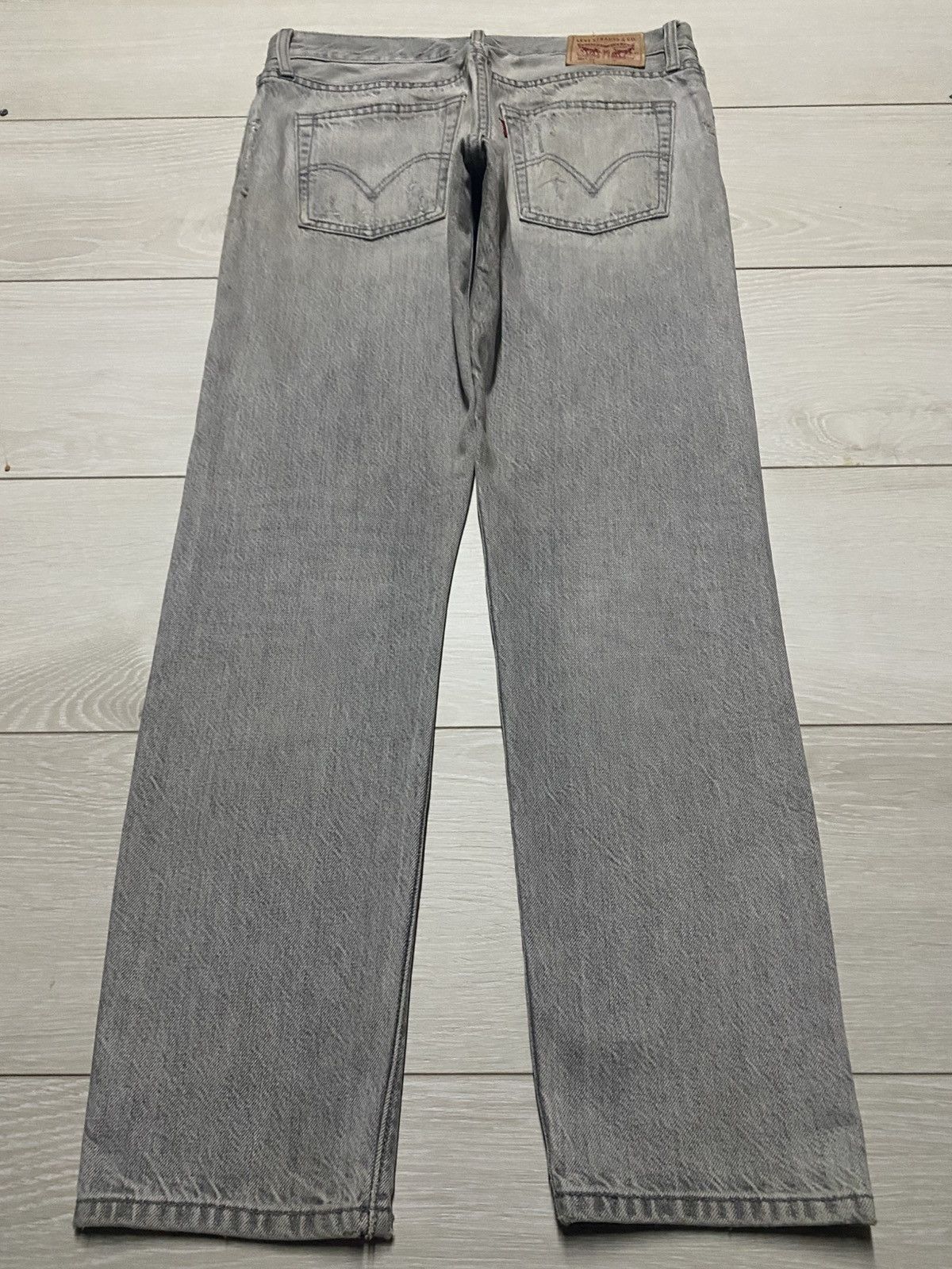 Levi's Vintage Levis 501 Ct Stone Wash Distressed Slim Jeans Size US 31 - 2 Thumbnail