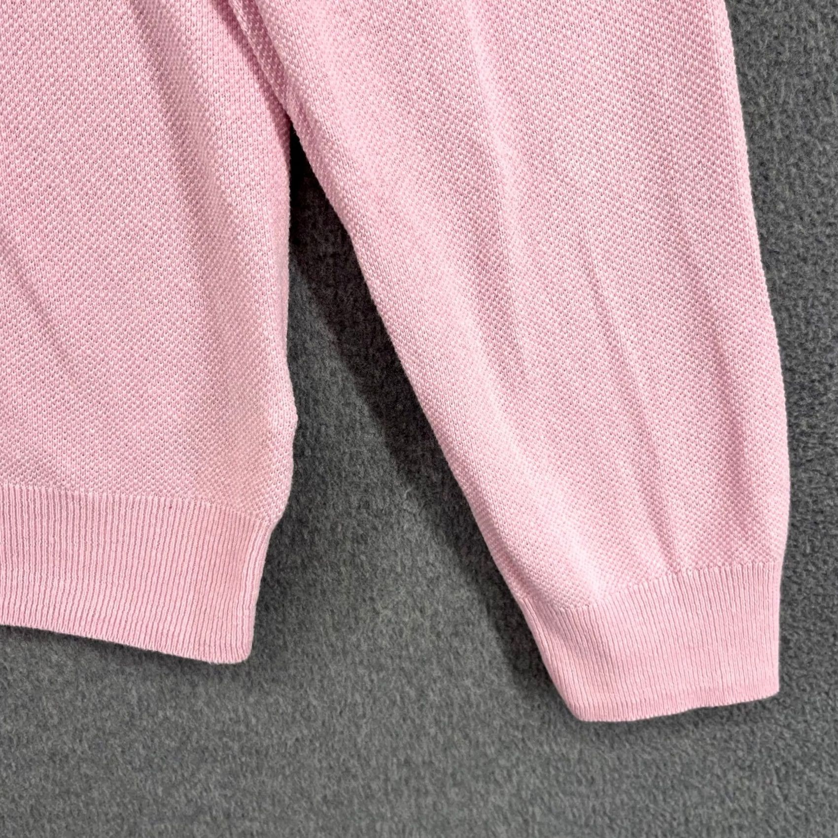 Brooks Brothers Brooks Brothers 346 Pink V Neck Sweater Knit Top Mens L Linen Cotton Preppy Golf Size US L / EU 52-54 / 3 - 5 Thumbnail