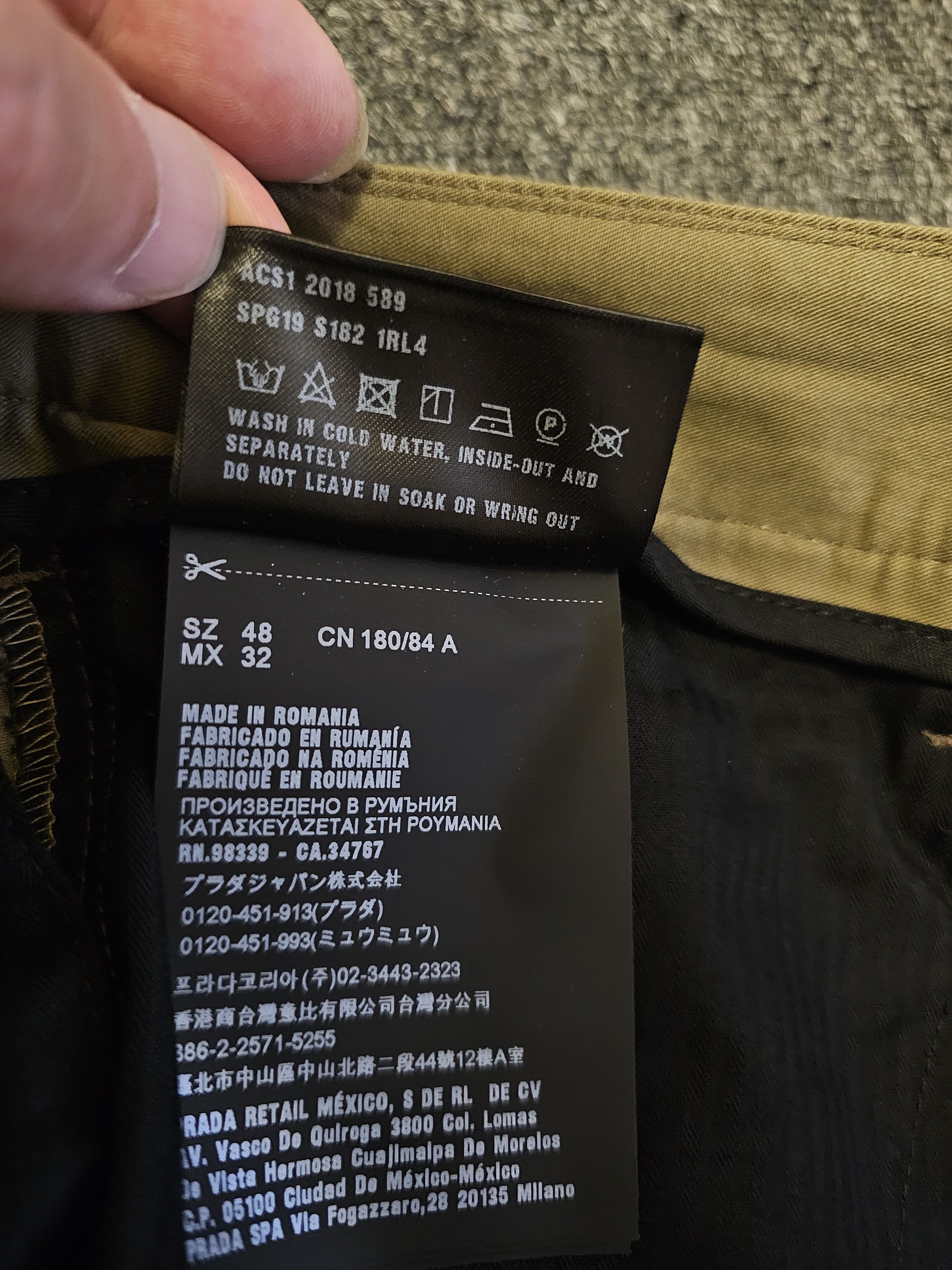Prada Prada Men's Casual Pants Size 48 Size US 32 / EU 48 - 6 Thumbnail