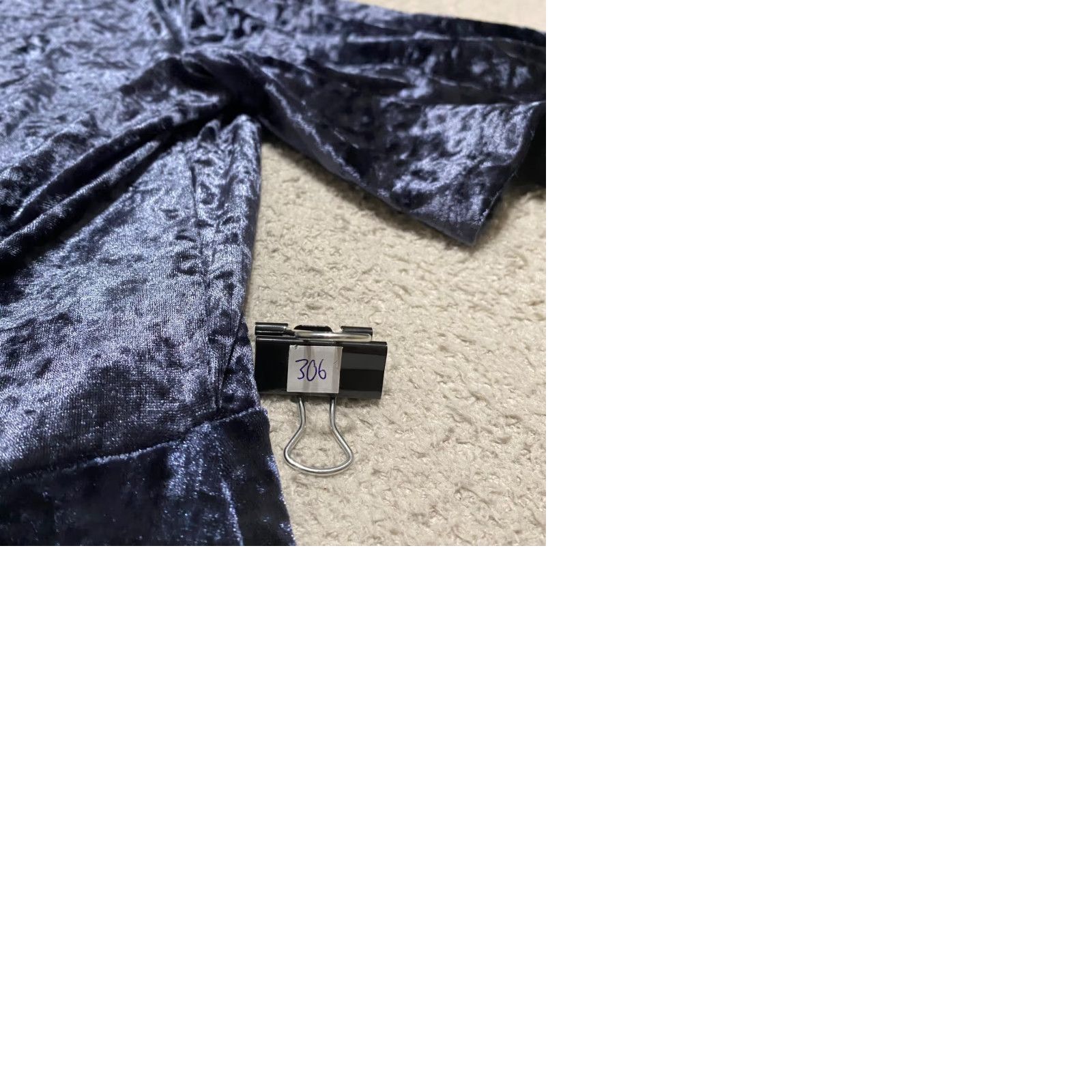 American Eagle Outfitters American Eagle Outfitters Dress Womens M Short Sleeve V Neck Velvet Blue Size 32" / US 10 / IT 46 - 9 Thumbnail