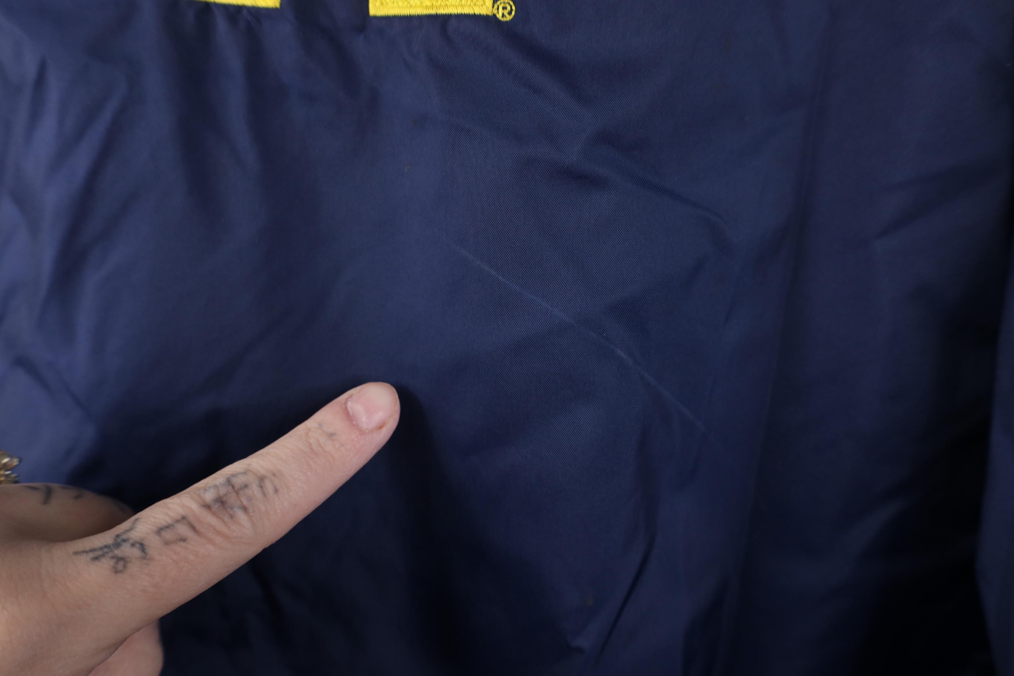 Nike Vintage 90s Nike Swoosh University of Michigan Rain Jacket Size US L / EU 52-54 / 3 - 6 Thumbnail