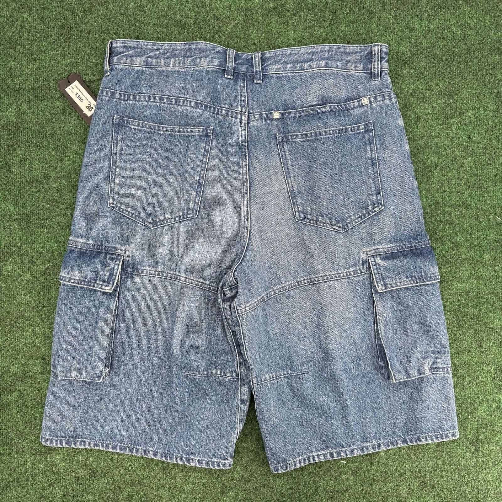 Givenchy Givenchy Multicutted Denim Cargo Shorts 36 Used Size US 36 / EU 52 - 9 Thumbnail
