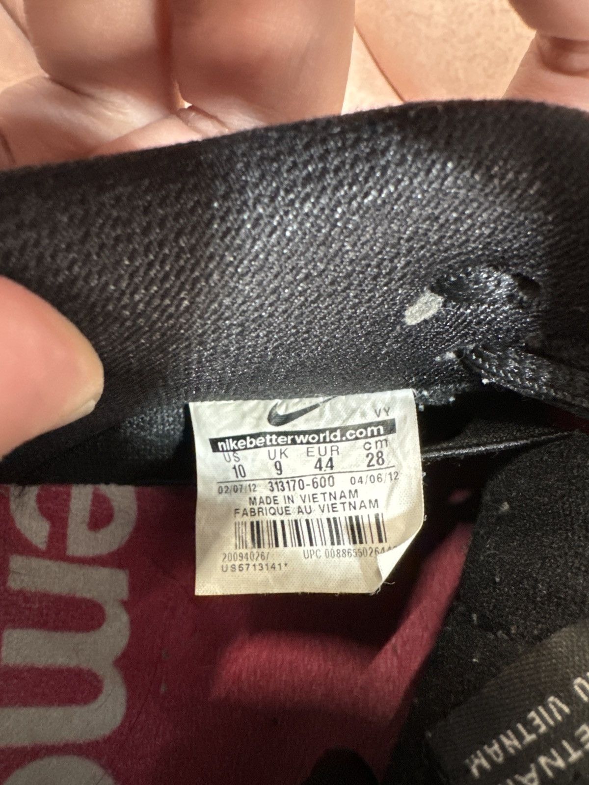 Nike Red Cement Supreme Nike SB Size US 10 / EU 43 - 6 Thumbnail
