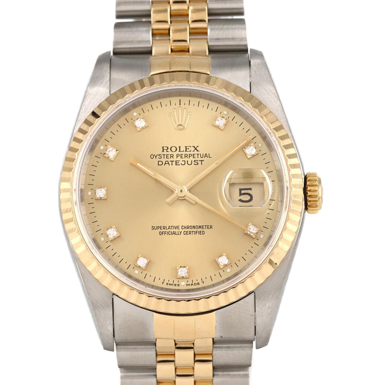 Rolex Rolex Rolex Datejust Stainless Steel Yellow Gold Watch Metal Automatic 16233G DUTY FREE for USA Size ONE SIZE - 1 Thumbnail
