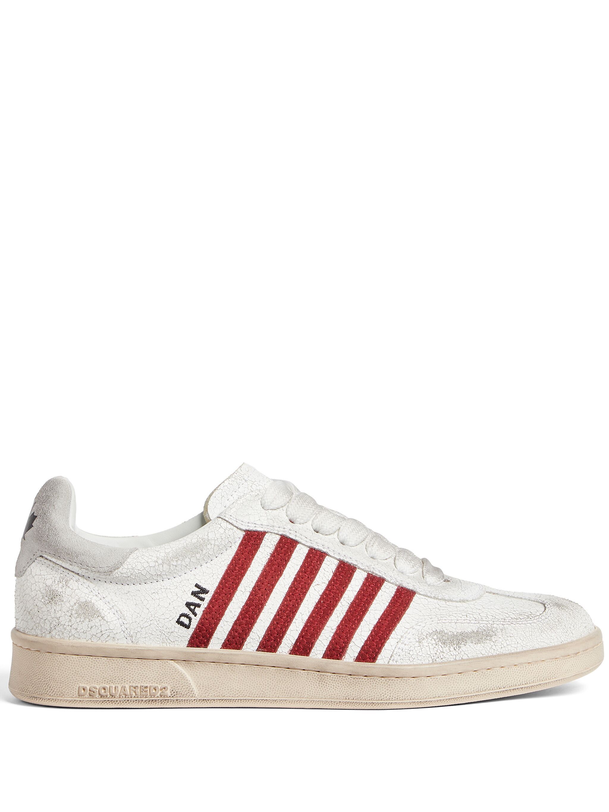 Dsquared2 o1s22i1n1124 Box Sneakers in Grey & Red Size US 12 / EU 45 - 1 Thumbnail