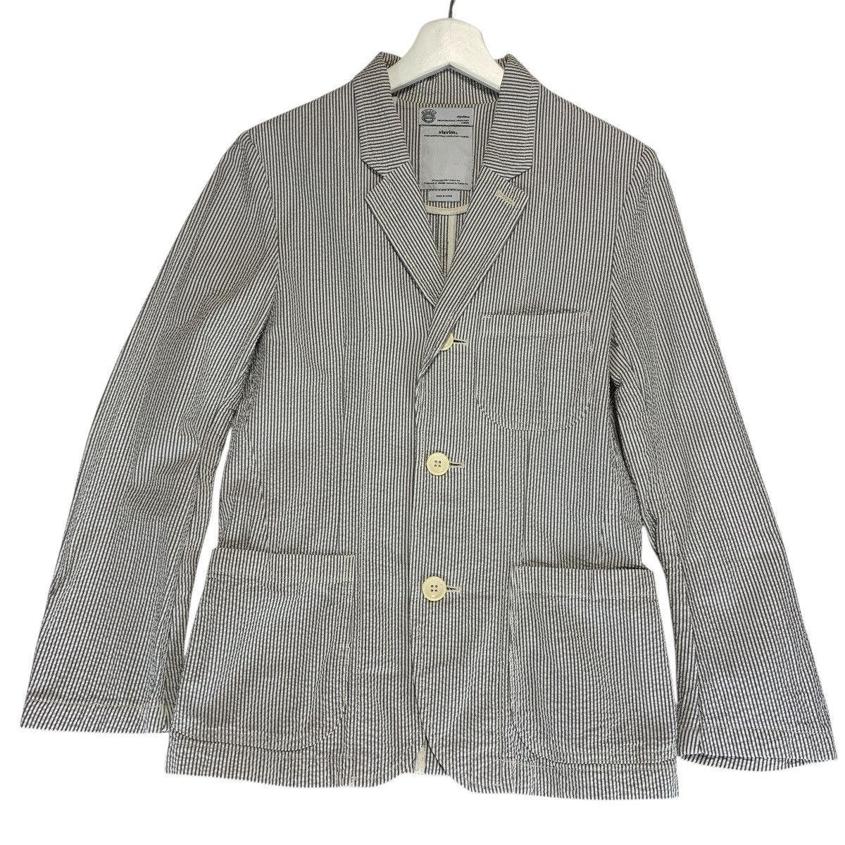 Visvim [M] VISVIM 12SS ACADEMIA BLAZER GIZA SEERSUCKER Size US M / EU 48-50 / 2 - 1 Thumbnail