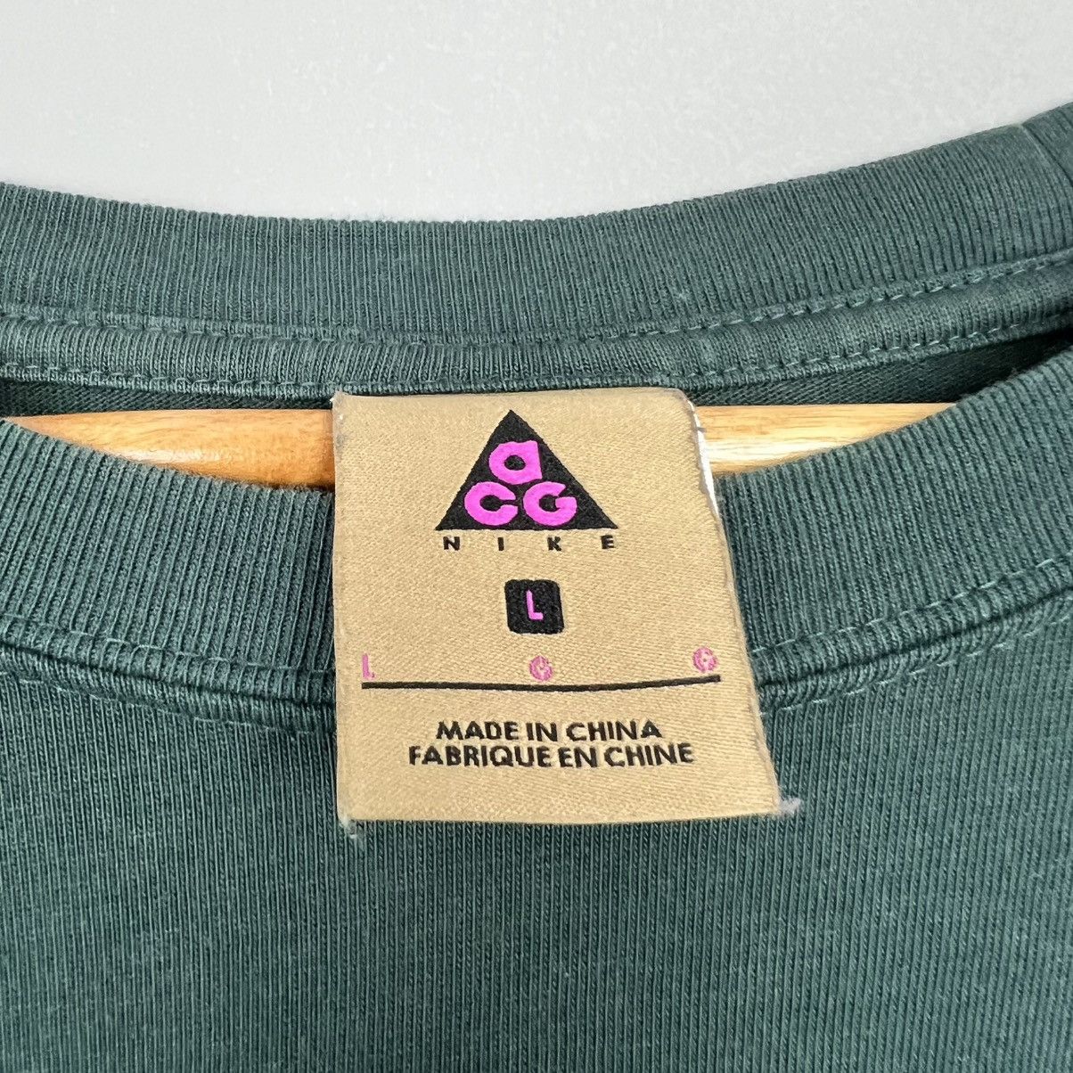 Nike × Nike ACG Nike ACG Big Logo Oversized Green Longsleeve Size US XL / EU 56 / 4 - 3 Thumbnail