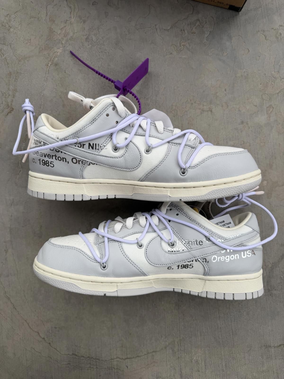 Nike Nike Dunk Low Off-White Lot 3 Size 10.5M DS OG All Size US 10.5 / EU 43-44 - 3 Thumbnail