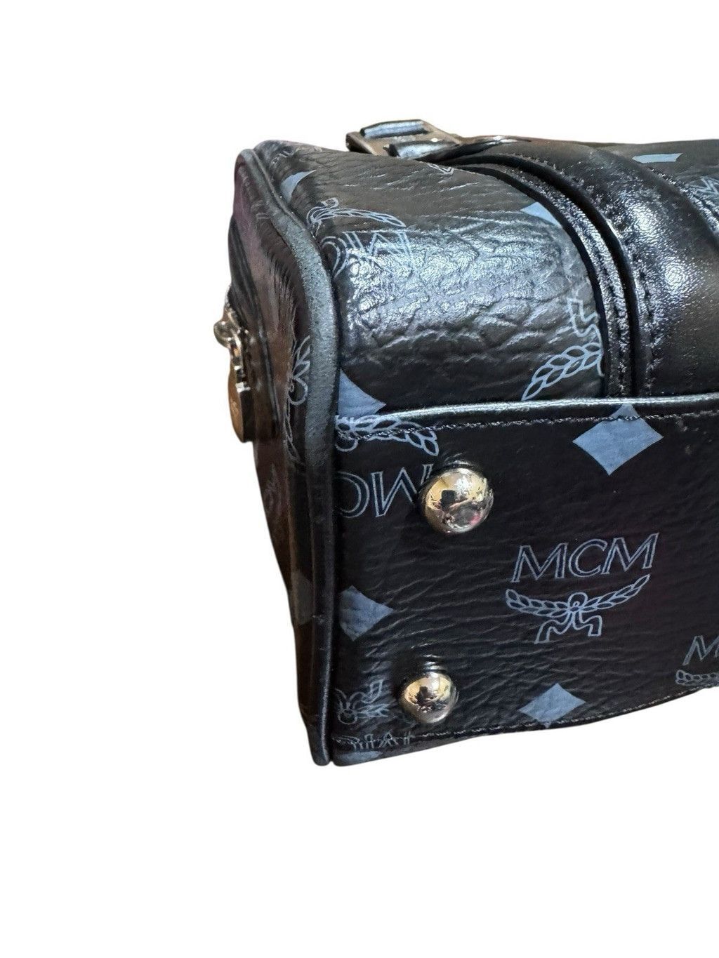 MCM MCM Visetos Black Boston Satchel Size ONE SIZE - 10 Thumbnail