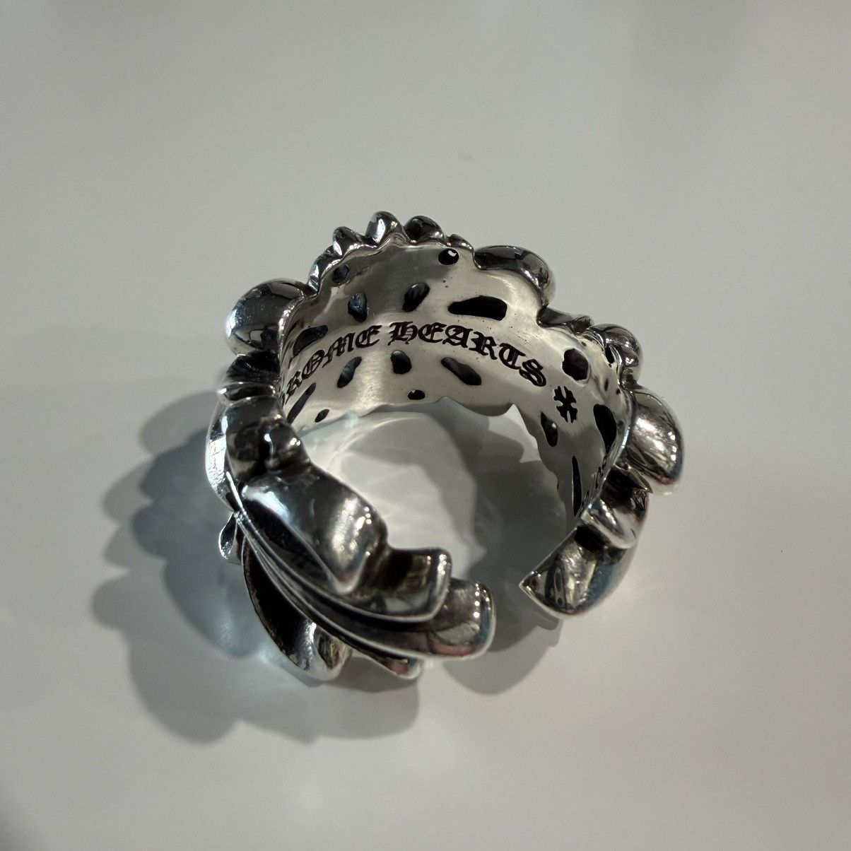 Chrome Hearts US9 Chrome Hearts Double Floral Cross Ring 18 stk Size ONE SIZE - 7 Thumbnail