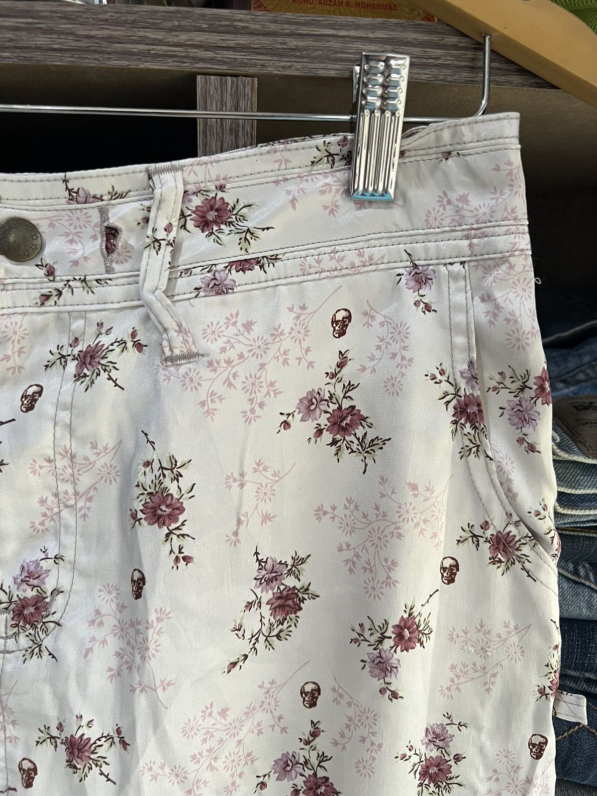 Hysteric Glamour 🔥Rare Fullprint Floral Skulls Hysteric Glamour Cargo Skirt Size 31" - 5 Thumbnail