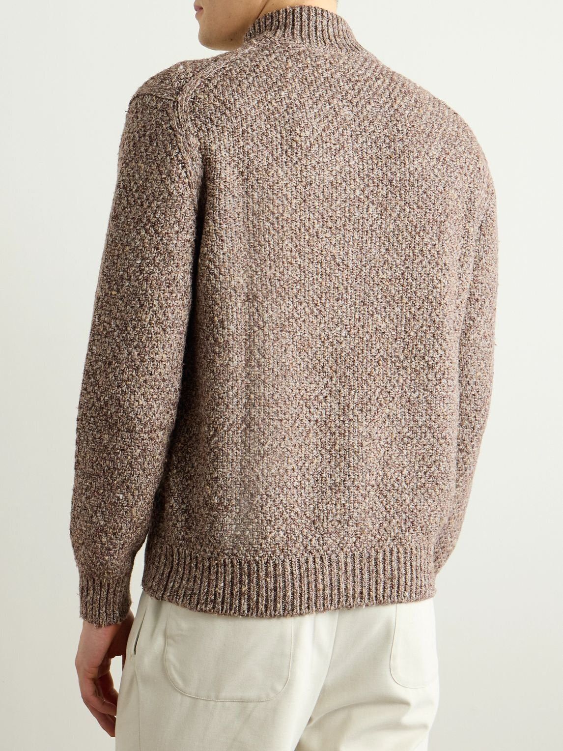 Loro Piana o1w1db10226 FAO9804 Ispra Bomber Sweater in Brown Size US L / EU 52-54 / 3 - 3 Thumbnail
