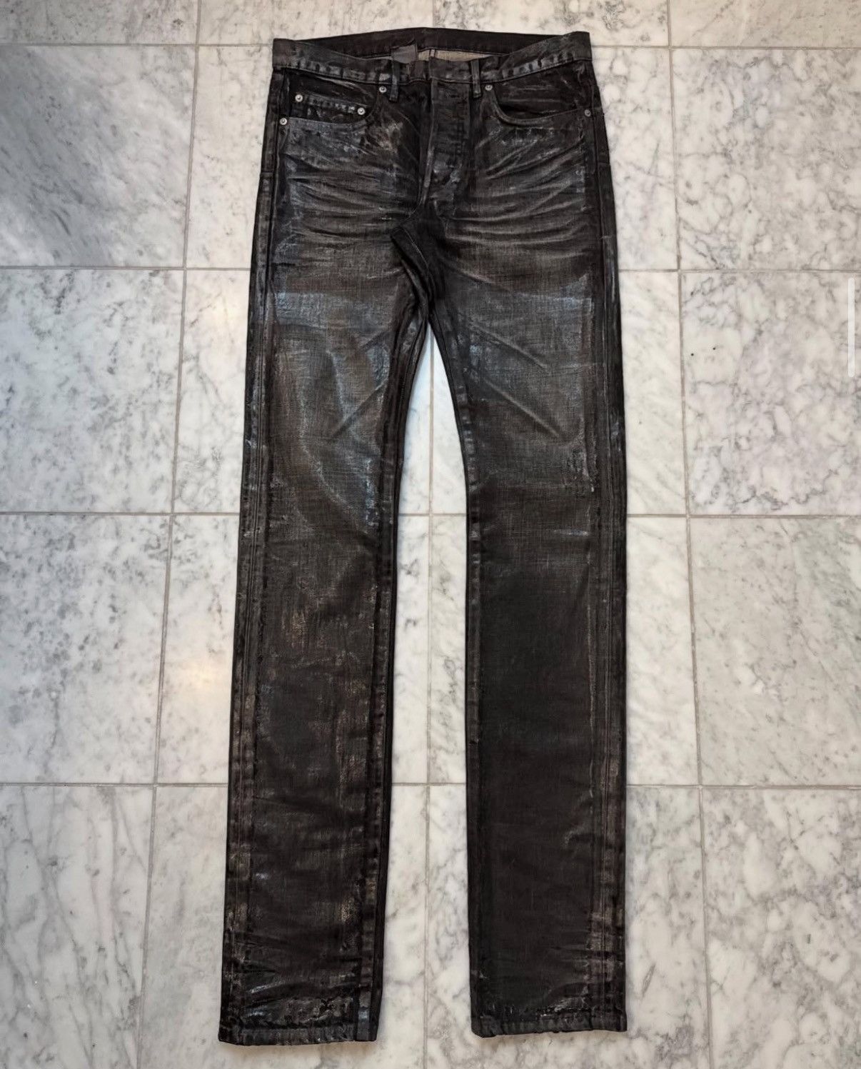 Diorhomme 08ss Rare Luster Coating Denim
