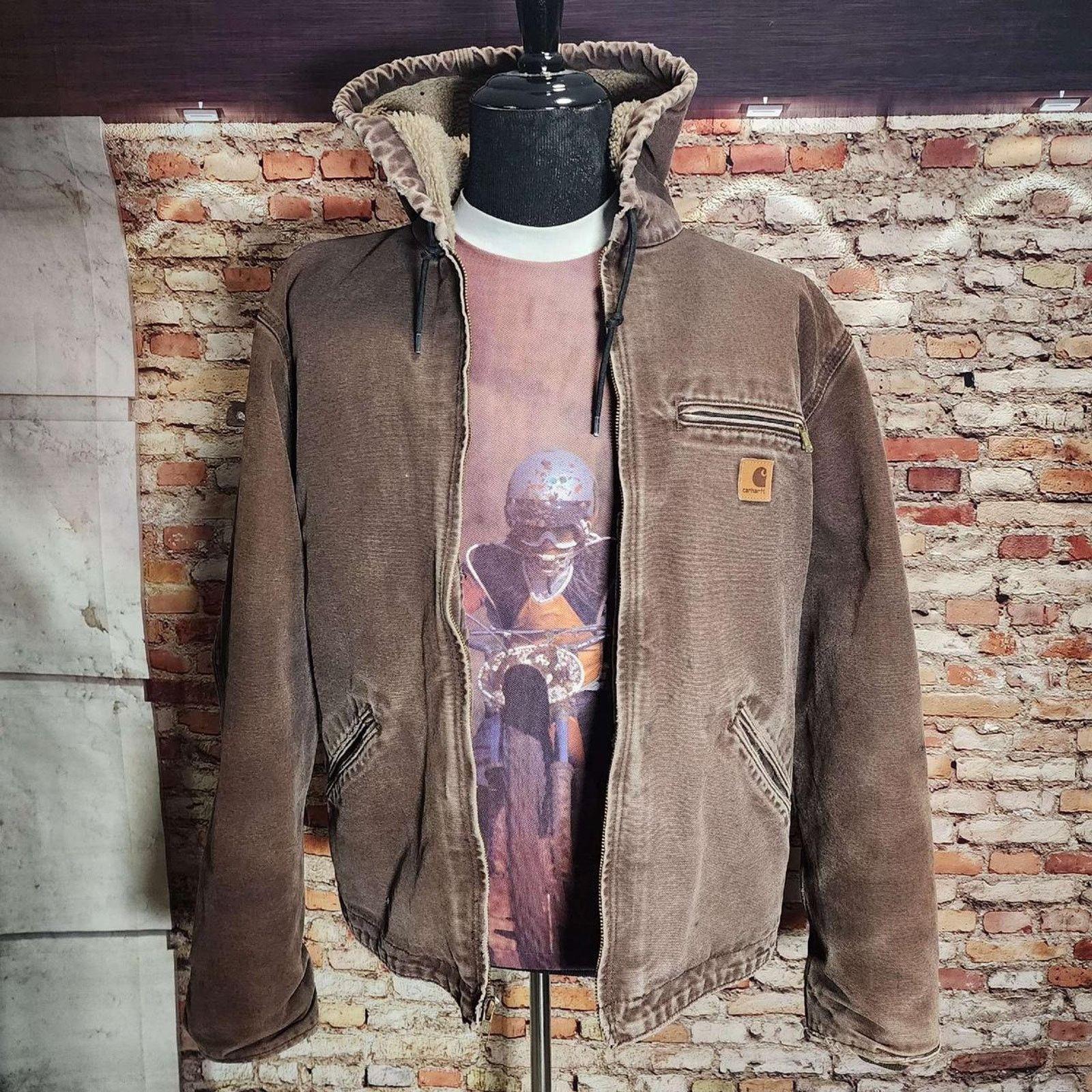 Carhartt 90s J97 Vintage Carhartt J97 Chestnut Brown Detroit Jacket Size US L / EU 52-54 / 3 - 4 Thumbnail