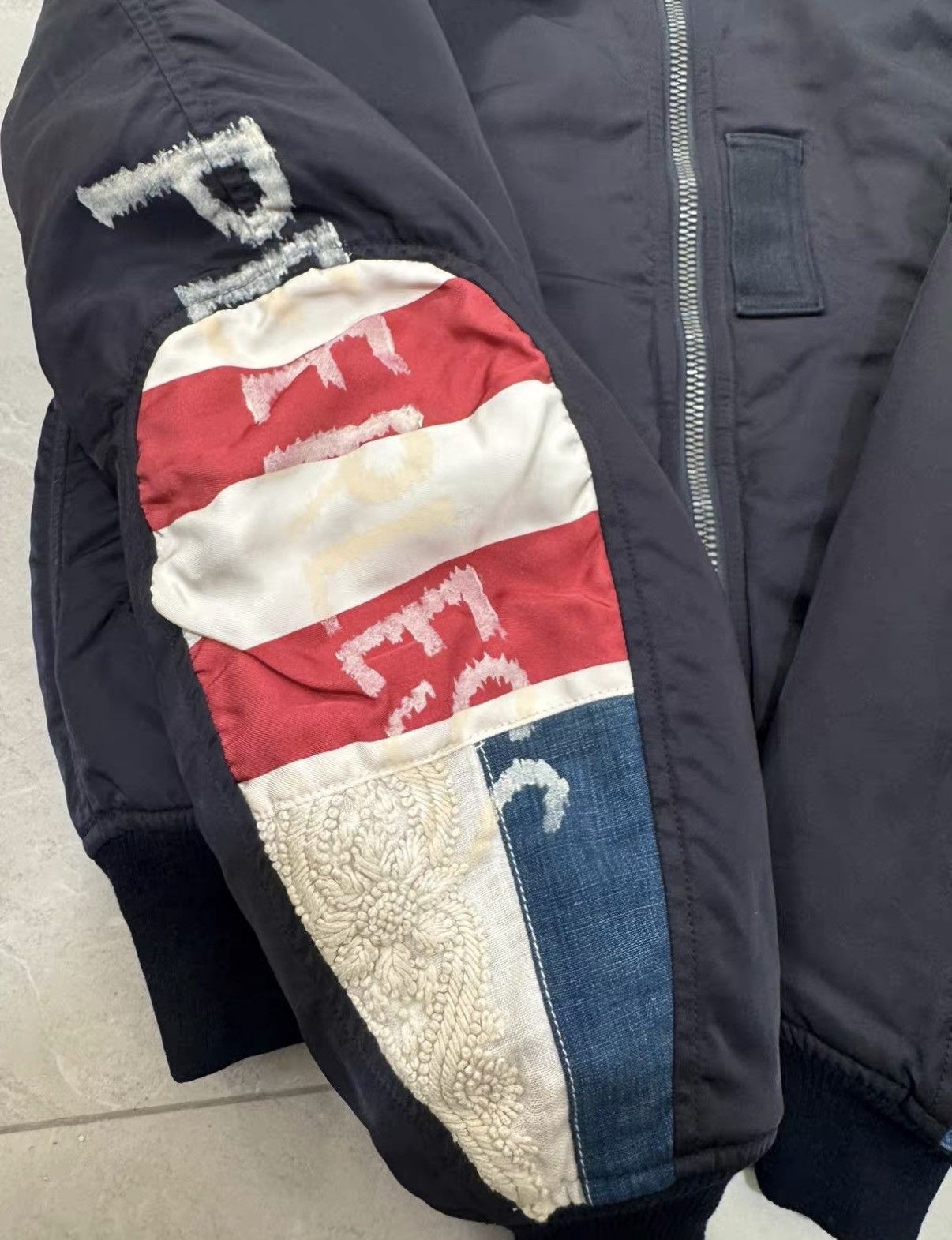 Visvim VISVIM 19SS THORSON JKT COLLAGE Mud-Dyed Flight Jacket J34 Size US XS / EU 42 / 0 - 7 Thumbnail