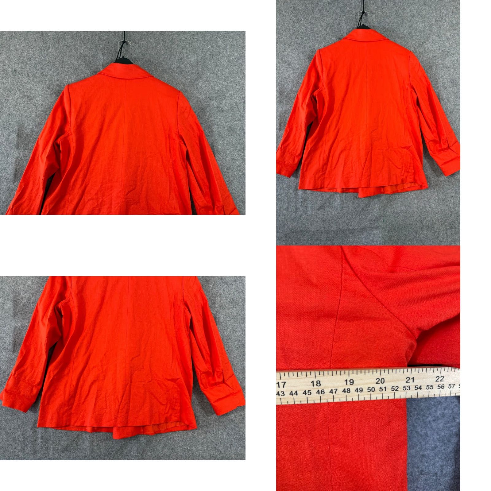 Banana Republic Banana Republic Blazer Womens 14 Petite Red Linen Blend Stretch Double Breasted Lined Jacket Size XL / US 12-14 / IT 48-50 - 8 Thumbnail